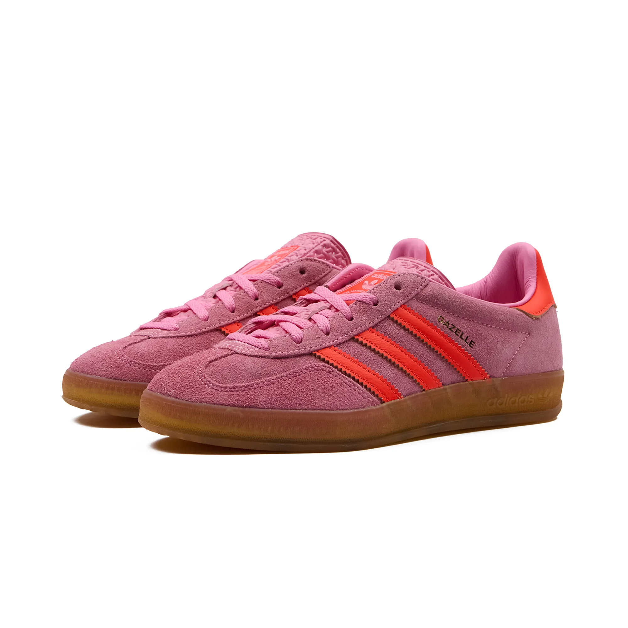 Кроссовки Adidas Gazelle Indoor Beam Pink / Solar Red / Gum IE1058