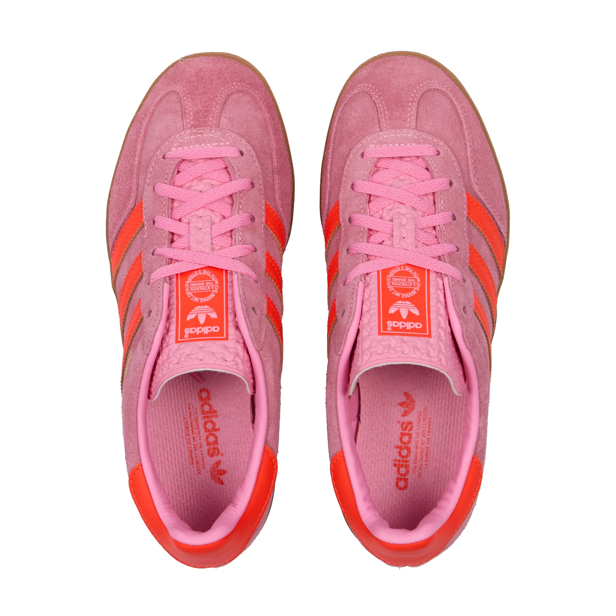 Кроссовки Adidas Gazelle Indoor Beam Pink / Solar Red / Gum IE1058