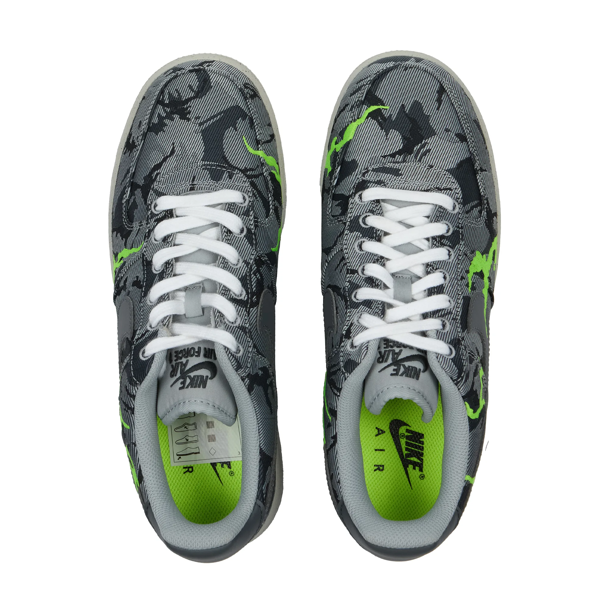 Кроссовки Nike Air Force 1 '07 LX Light Smoke Grey Electric Green CV1725-001