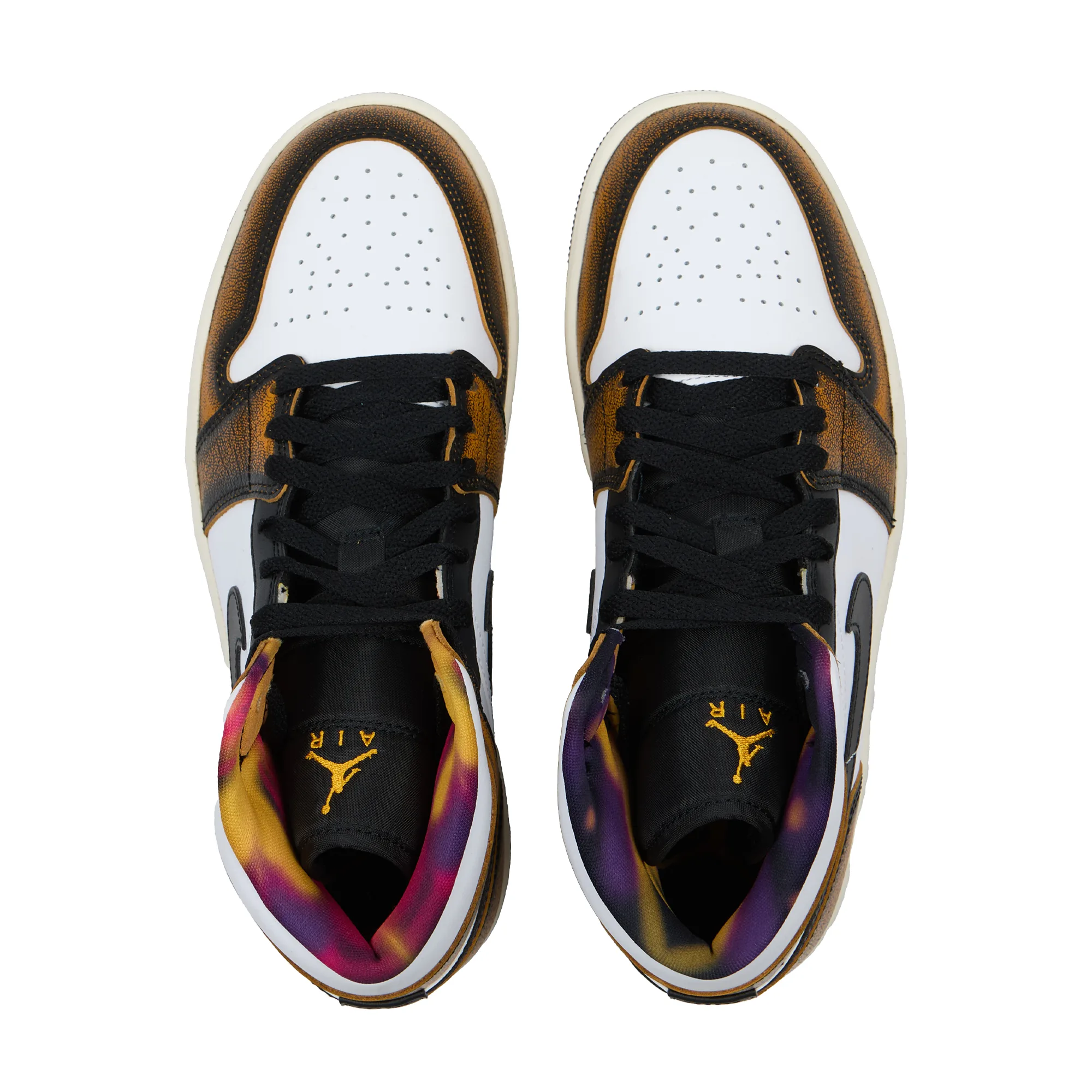 Кроссовки Nike Air Jordan 1 Mid SE Orange Wear Away DQ8417-071