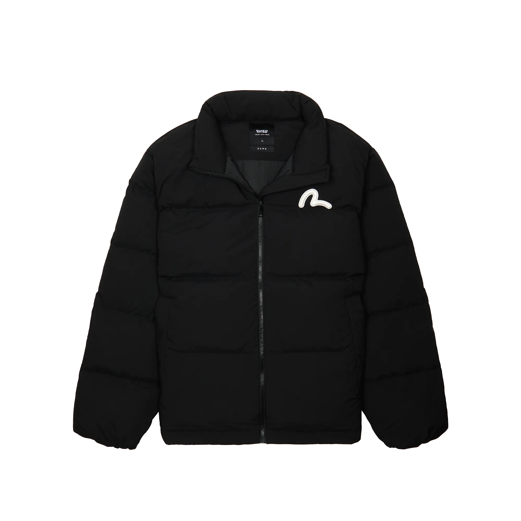 Пуховик Evisu Seagull Applique Regular Fit Down Jacket Black EW4UDJ901-BLK