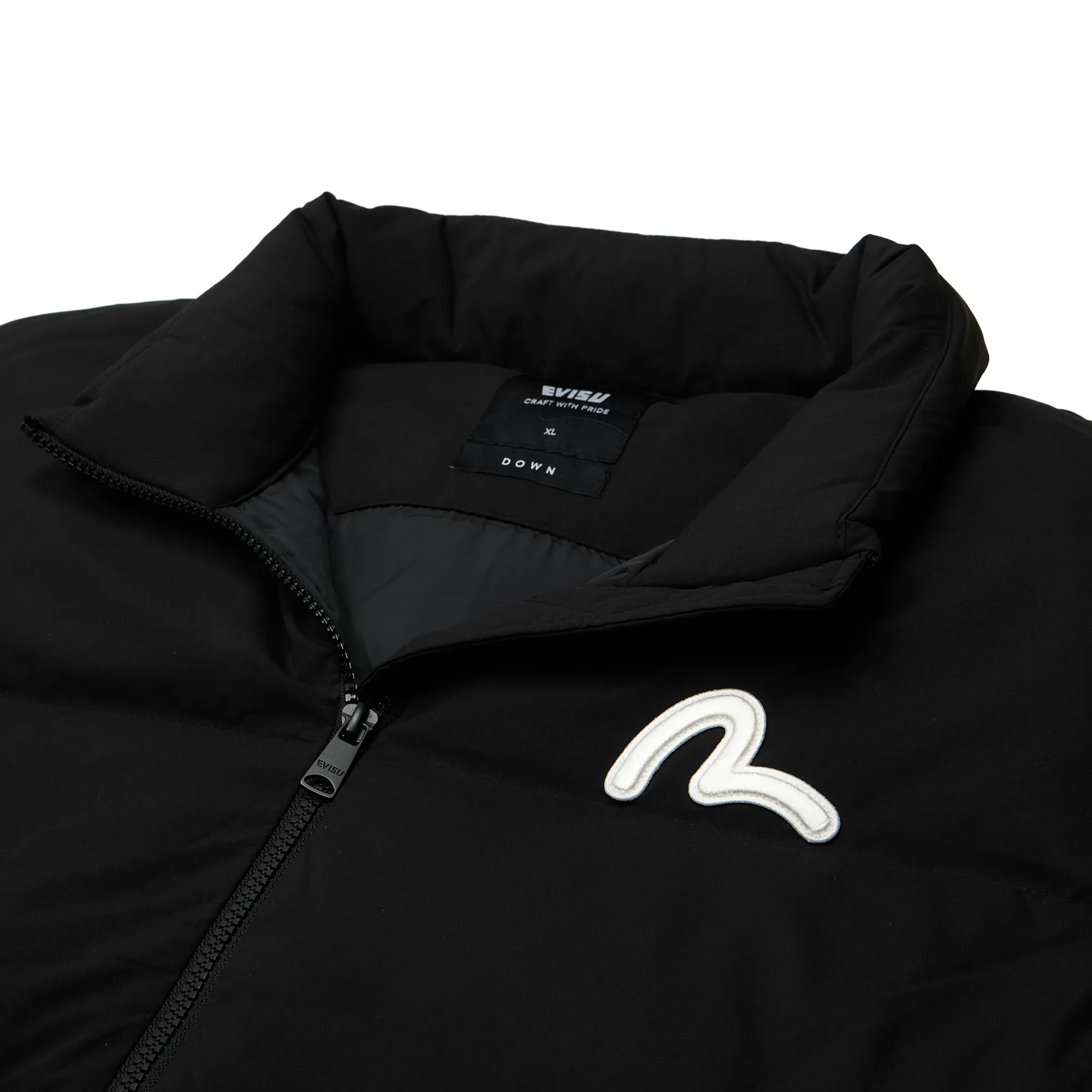 Пуховик Evisu Seagull Applique Regular Fit Down Jacket Black EW4UDJ901-BLK