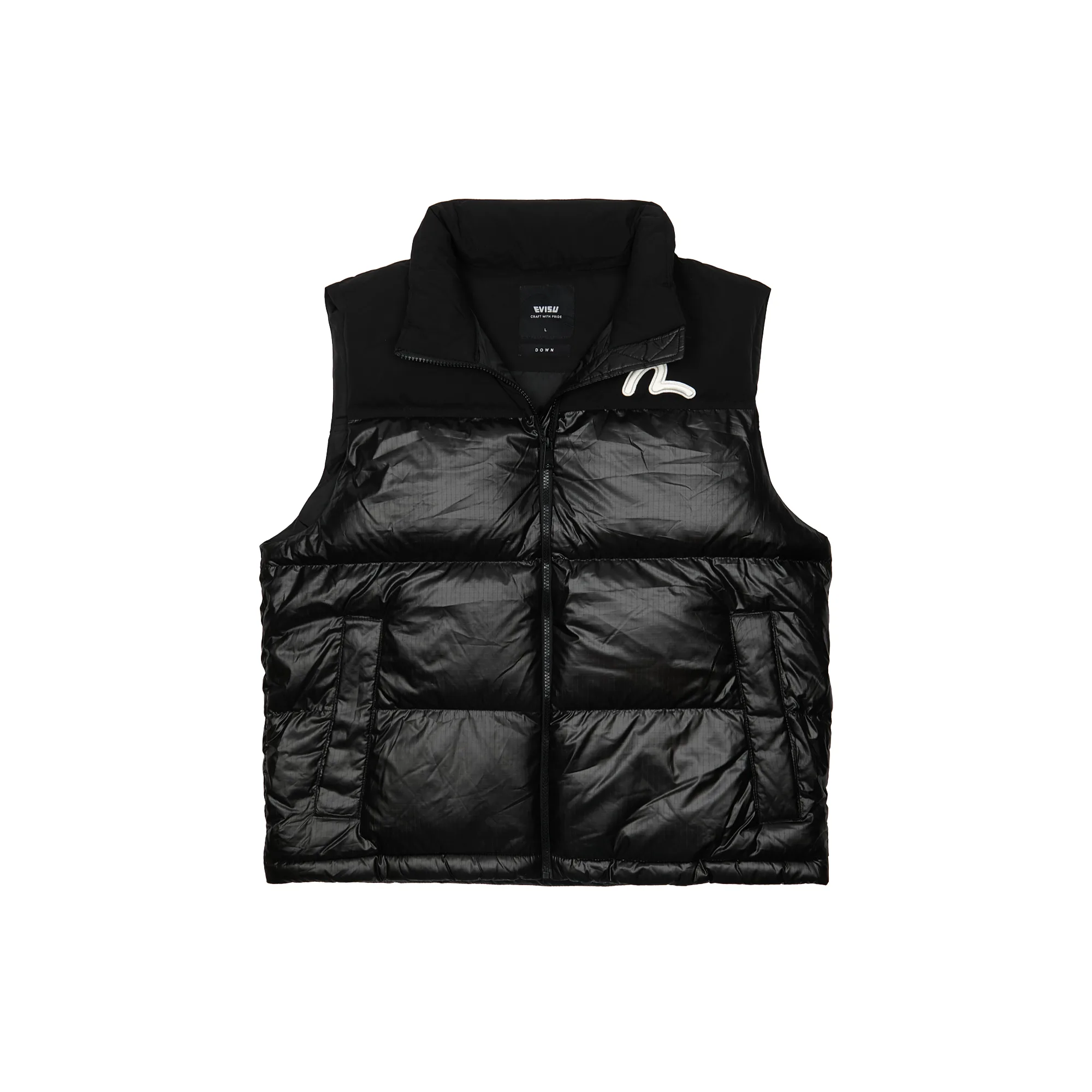 Жилет Evisu Multi-fabric Down Vest Black EW4MVT902-BLK