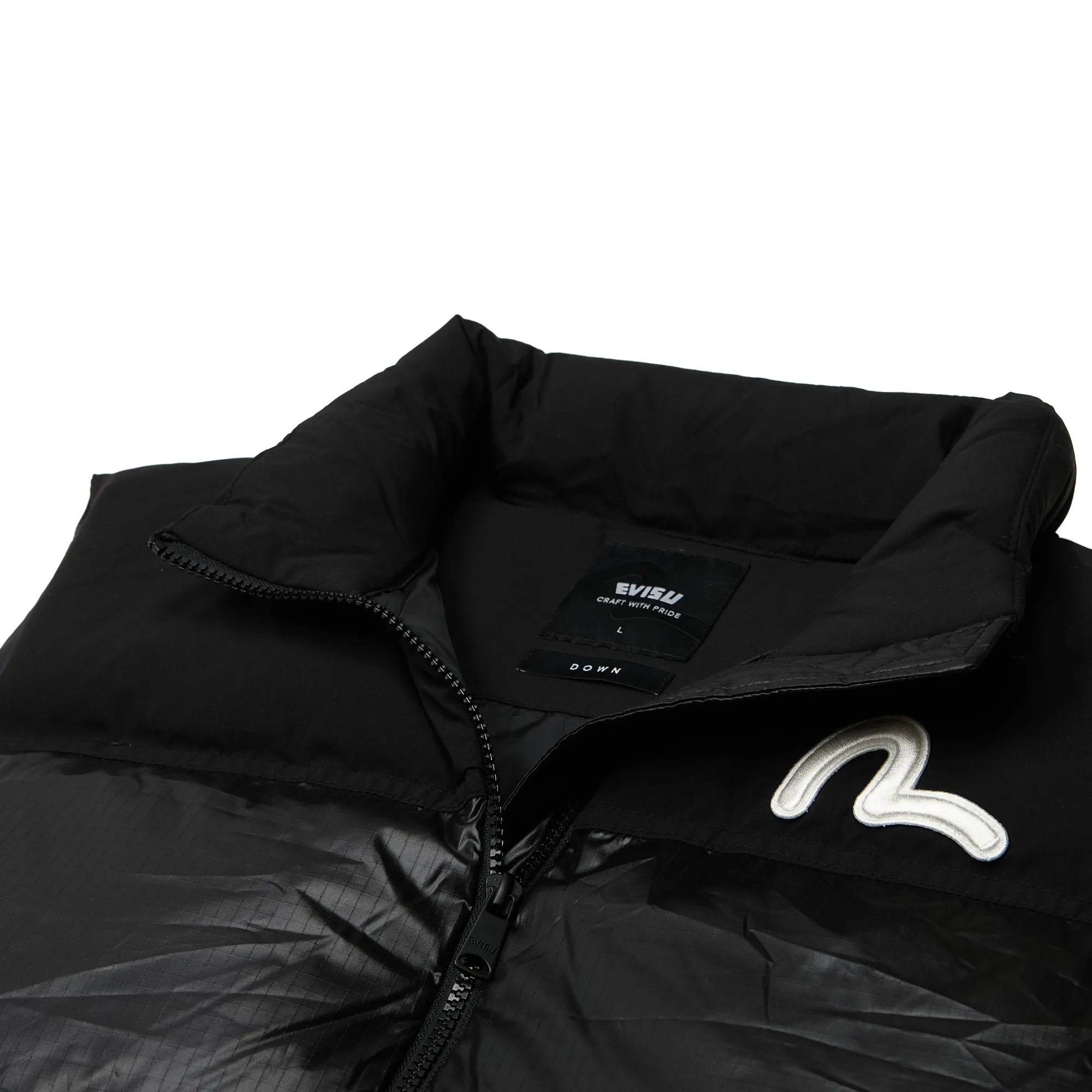 Жилет Evisu Multi-fabric Down Vest Black EW4MVT902-BLK