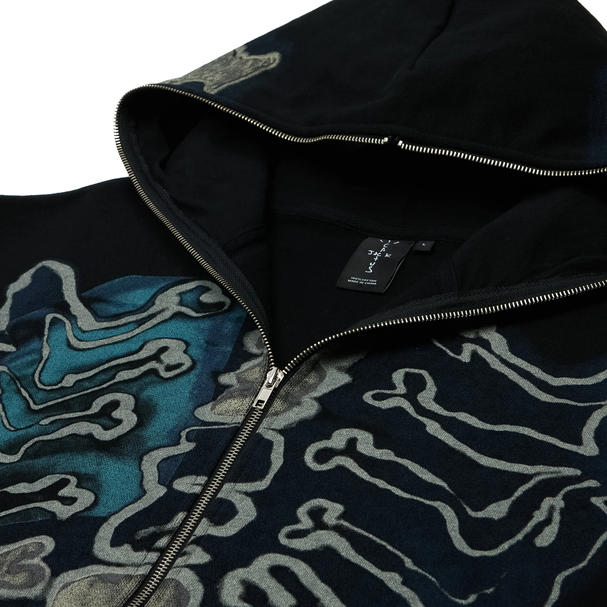 Зип-худи Travis Scott Cactus Jack x Fragment Skeleton CJFR-HZ07