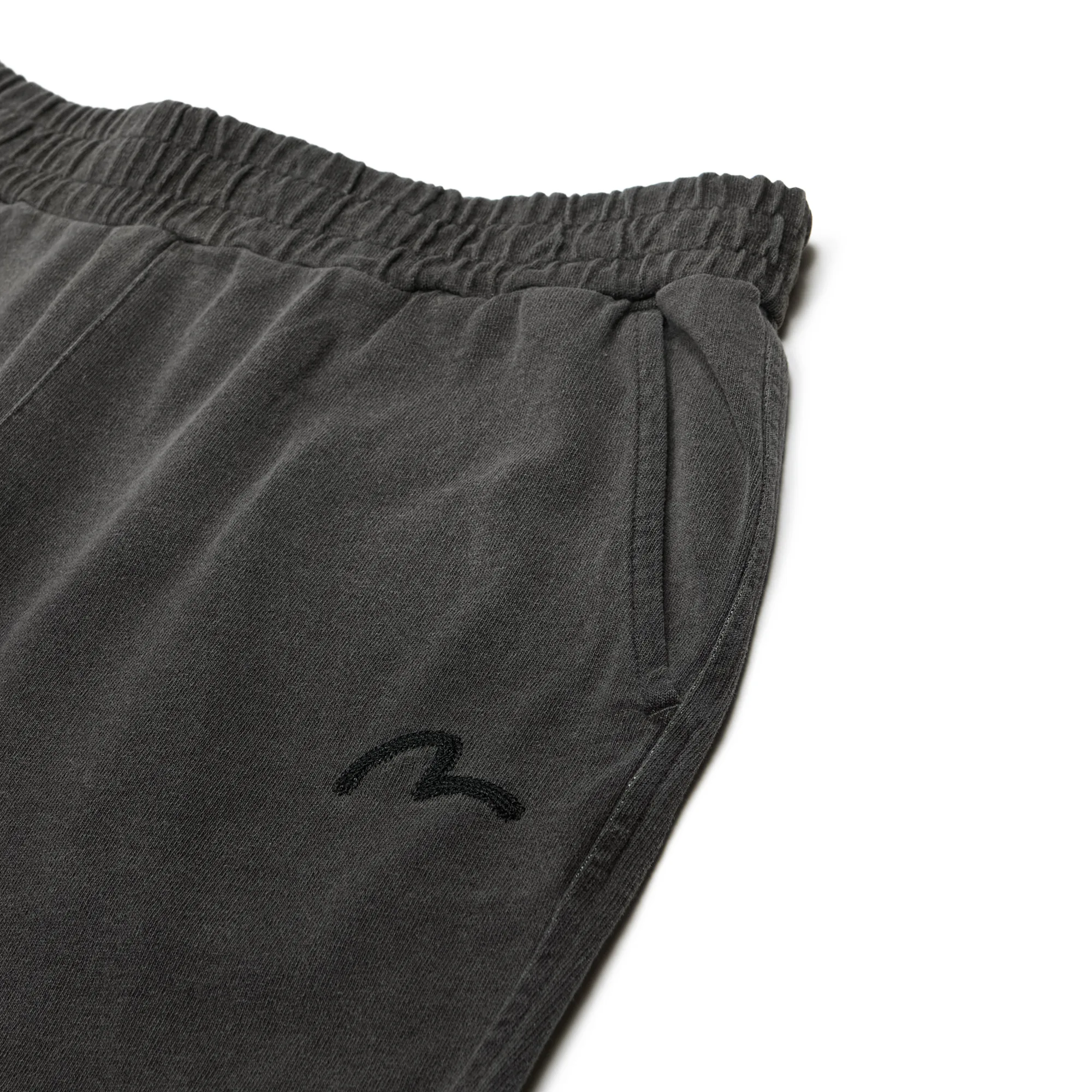 Шорты Evisu Seagull Embroidery Relax Fit Sweat Shorts Charcoal EW3MZP701-BLK