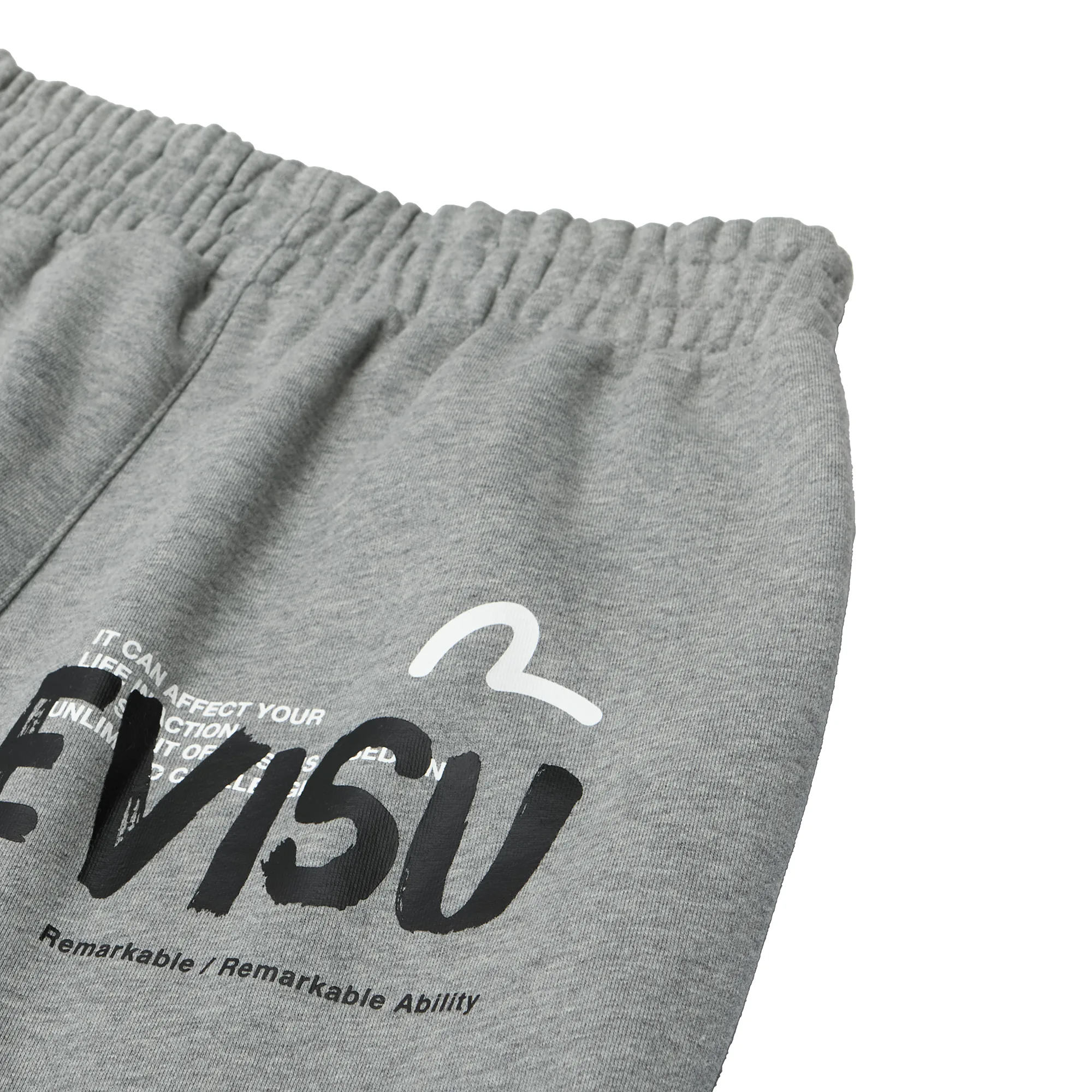 Брюки спортивные Evisu Logo and Seagull Print Sweatpants Heather Grey EW3UZP901-MELGRY