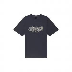 Футболка Evisu Floral Logo Embroidery Loose Fit T-Shirt Charcoal EW2UTS806-CHA