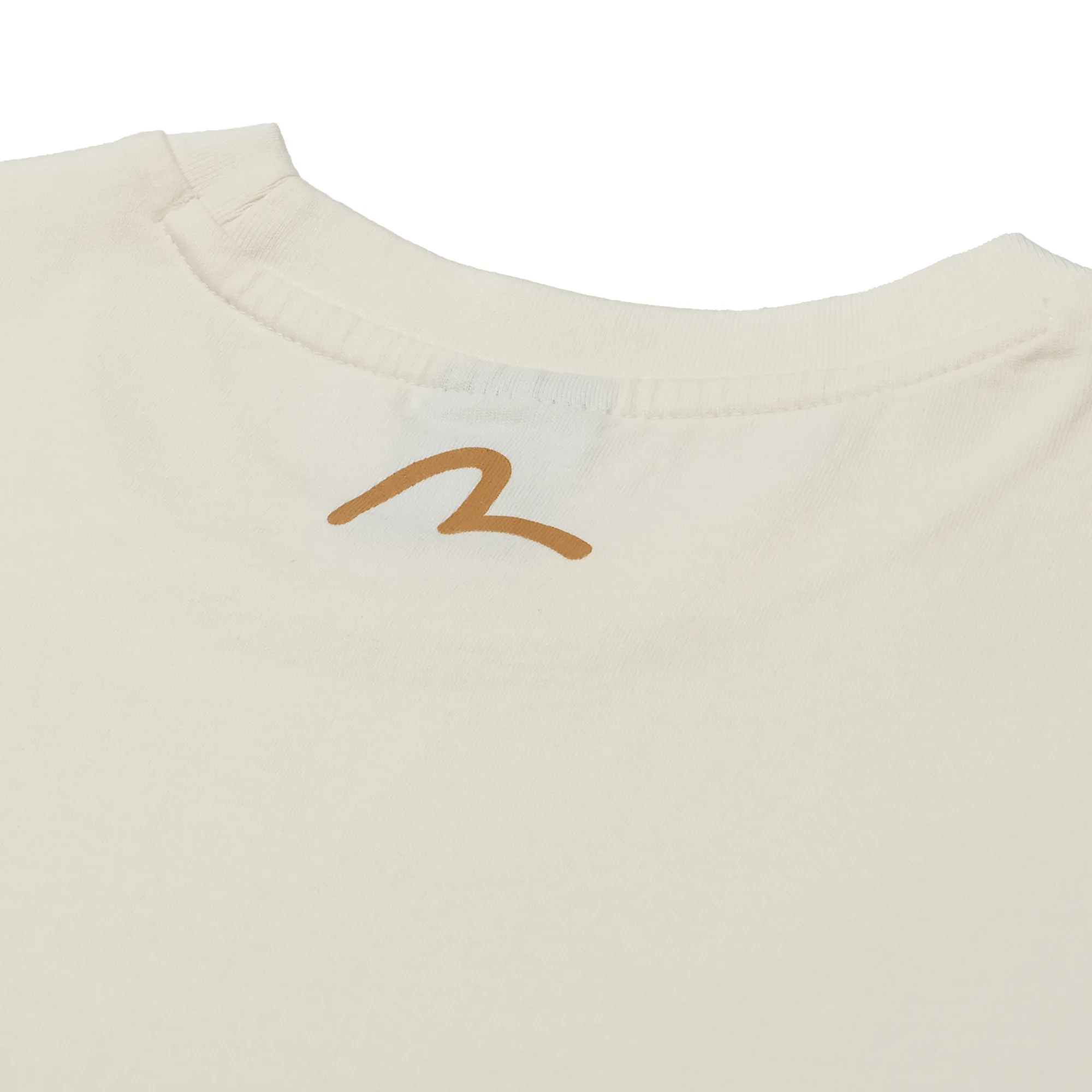 Футболка Evisu Floral Logo Embroidery Loose Fit T-Shirt Light Beige EW2UTS806-LIBEI