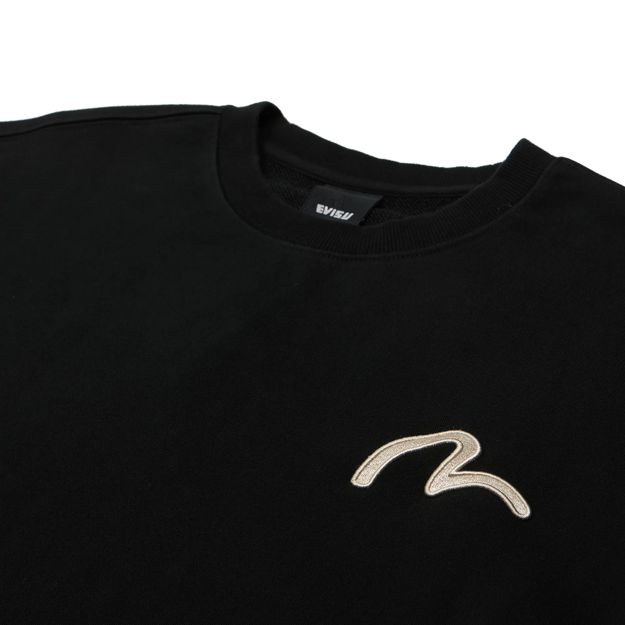 Свитшот Evisu Seagull Embroidery Badge Dip-Dye Sweatshirt Black EW3MTS703-BLK