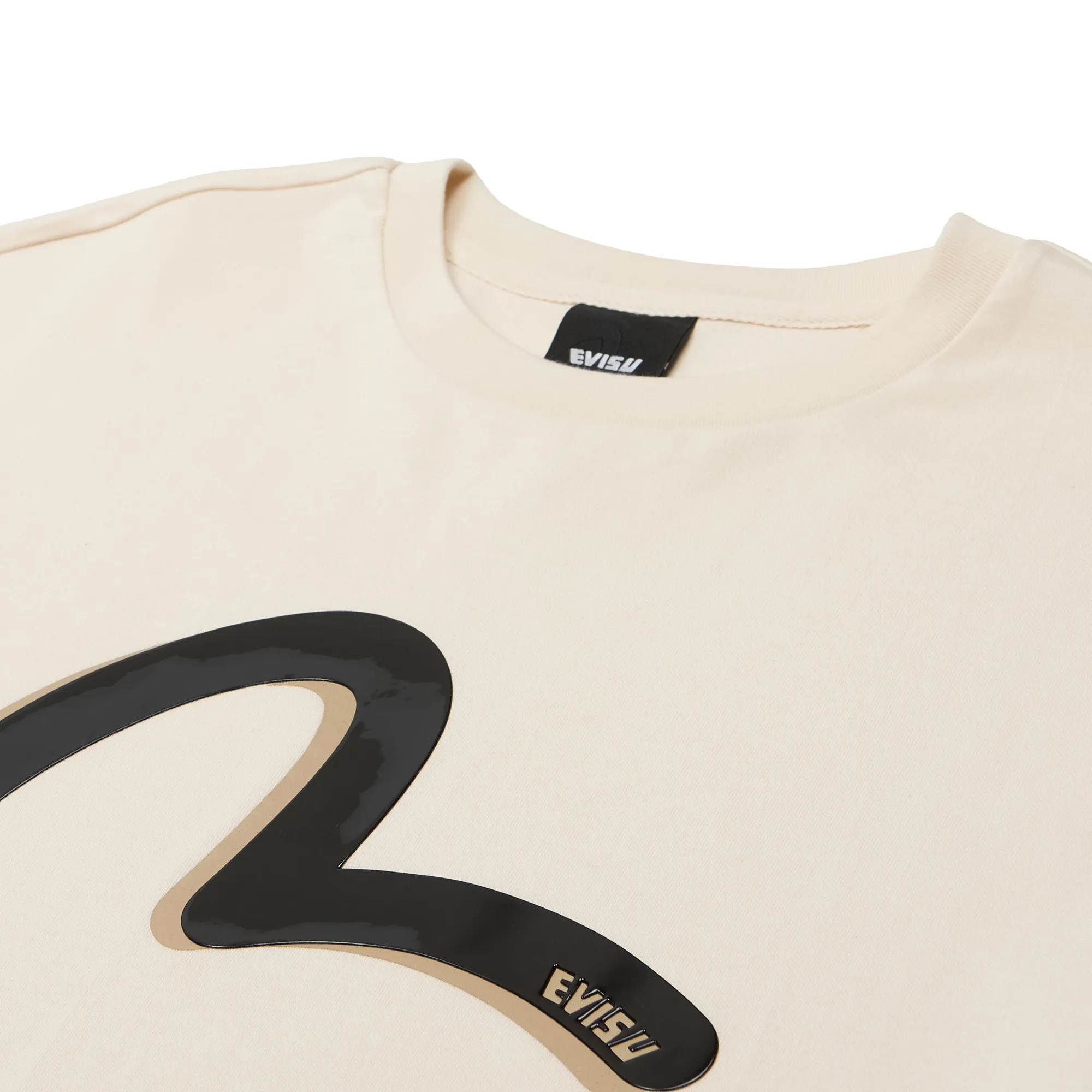 Футболка Evisu Hand-drawn Seagull Print Relax Fit T-shirt Beige EW2UTS913-BEI