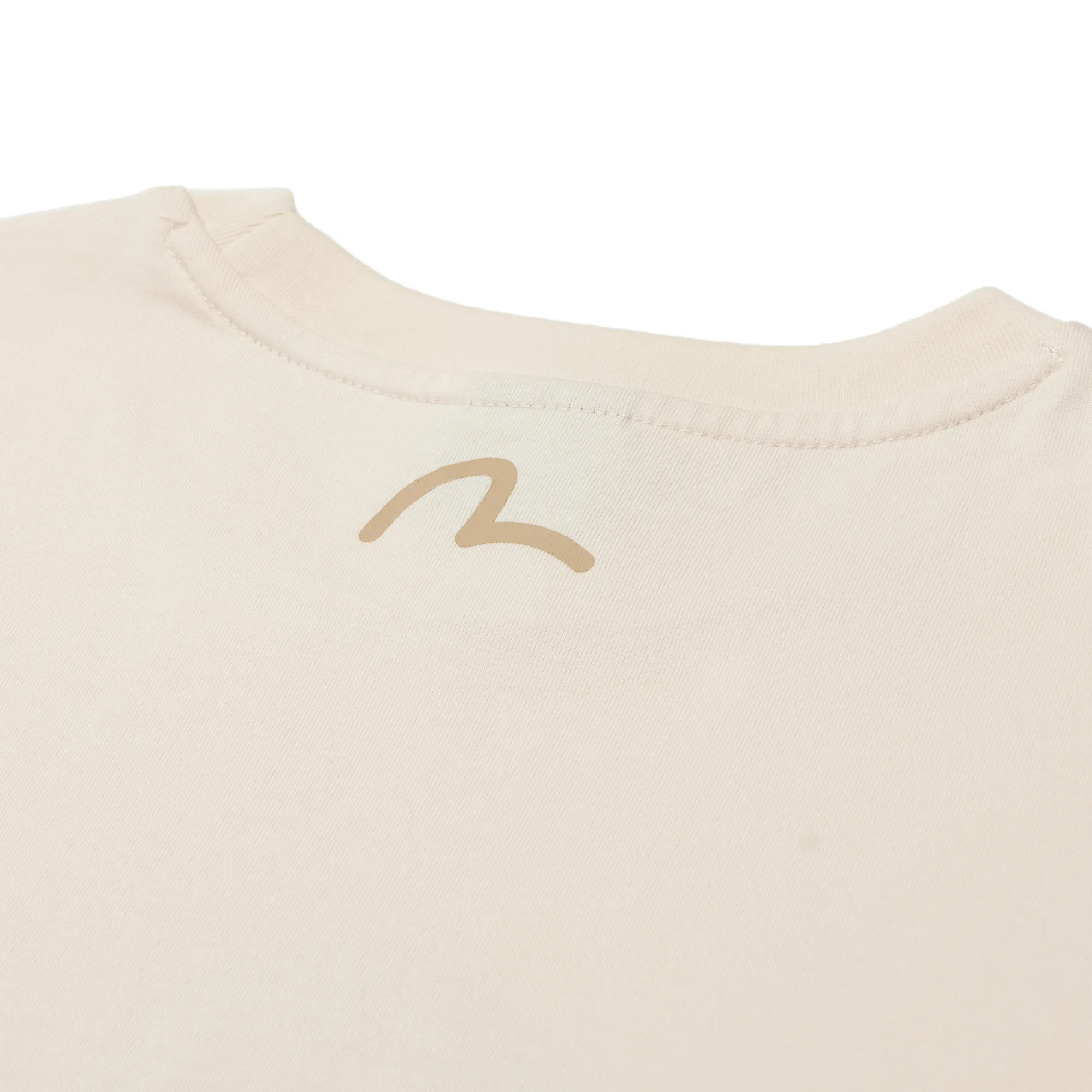 Футболка Evisu Hand-drawn Seagull Print Relax Fit T-shirt Beige EW2UTS913-BEI