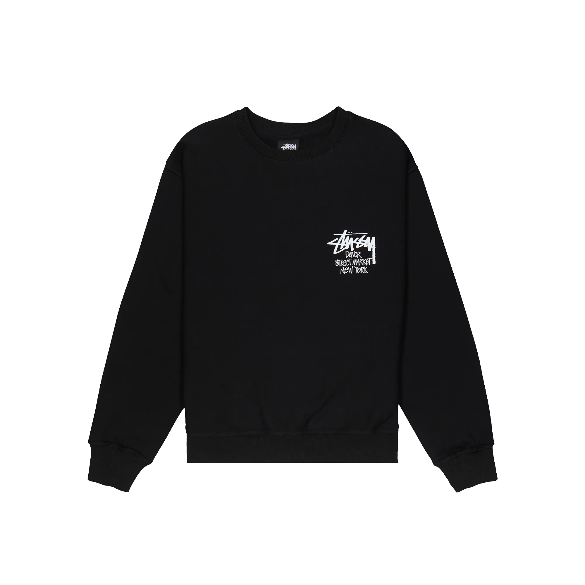 Свитшот Stussy Dover Street Market New York Crewneck Black 3913819-BLK