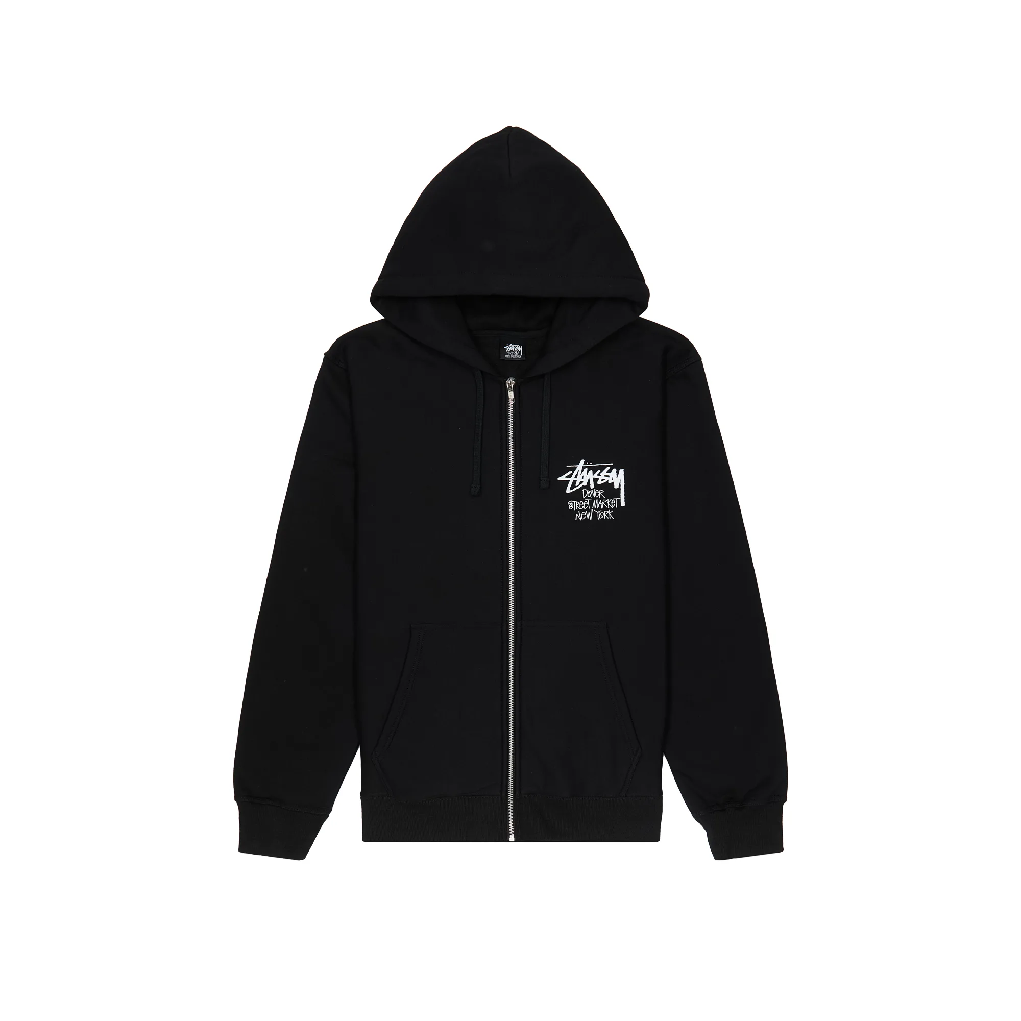 Зип-худи Stussy Dover Street Market World Tour Zip Hoodie Black 3973819-BLK