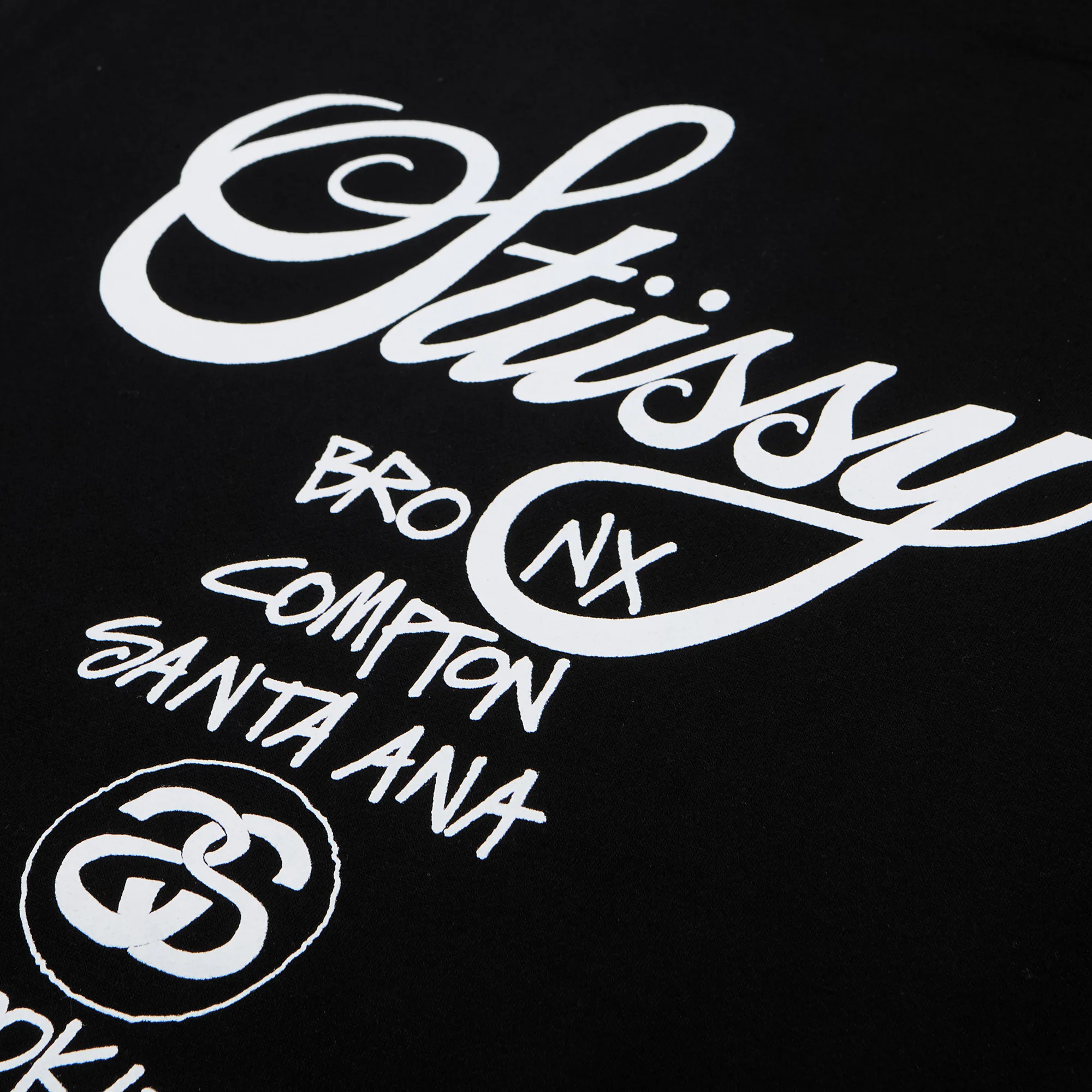 Худи Stussy Black World Tour Hoodie Black 3923792-BLK