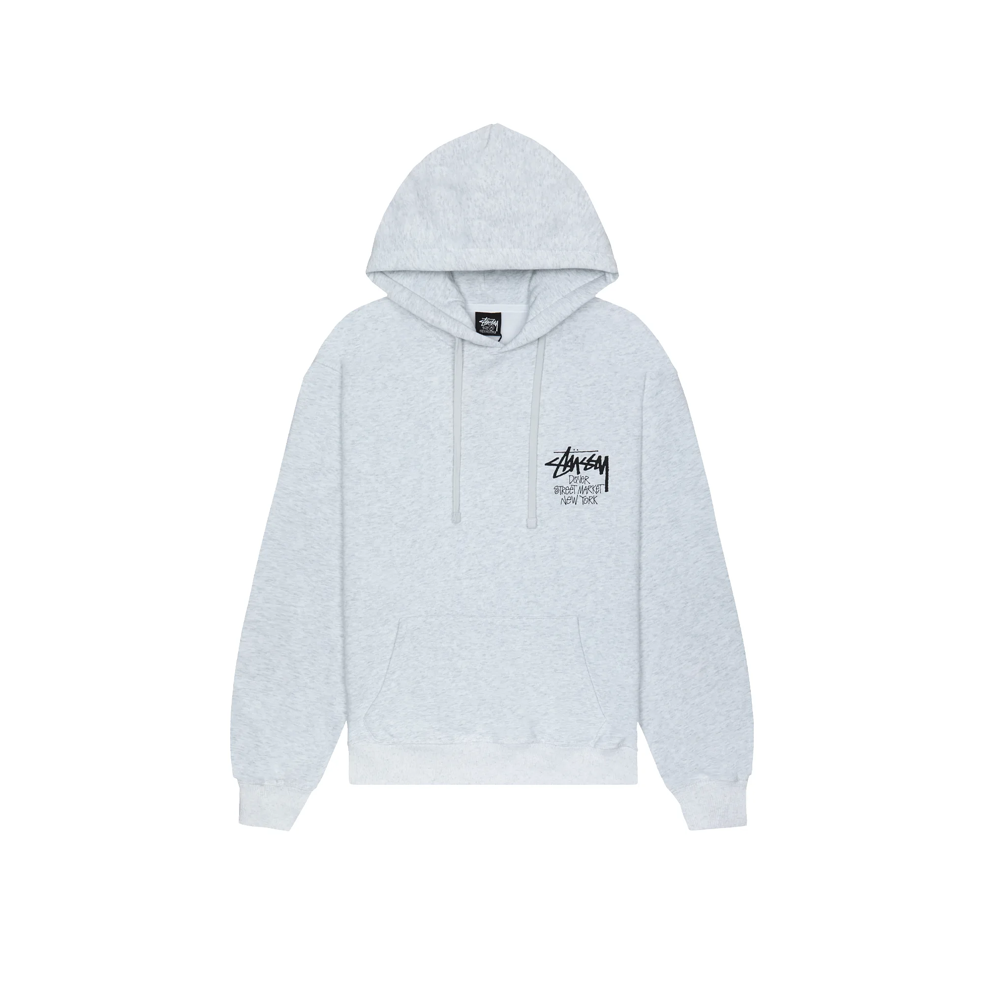 Худи Stussy Dover Street Market New York Stock Hoodie Ash Heather 3923819-ASHHEA