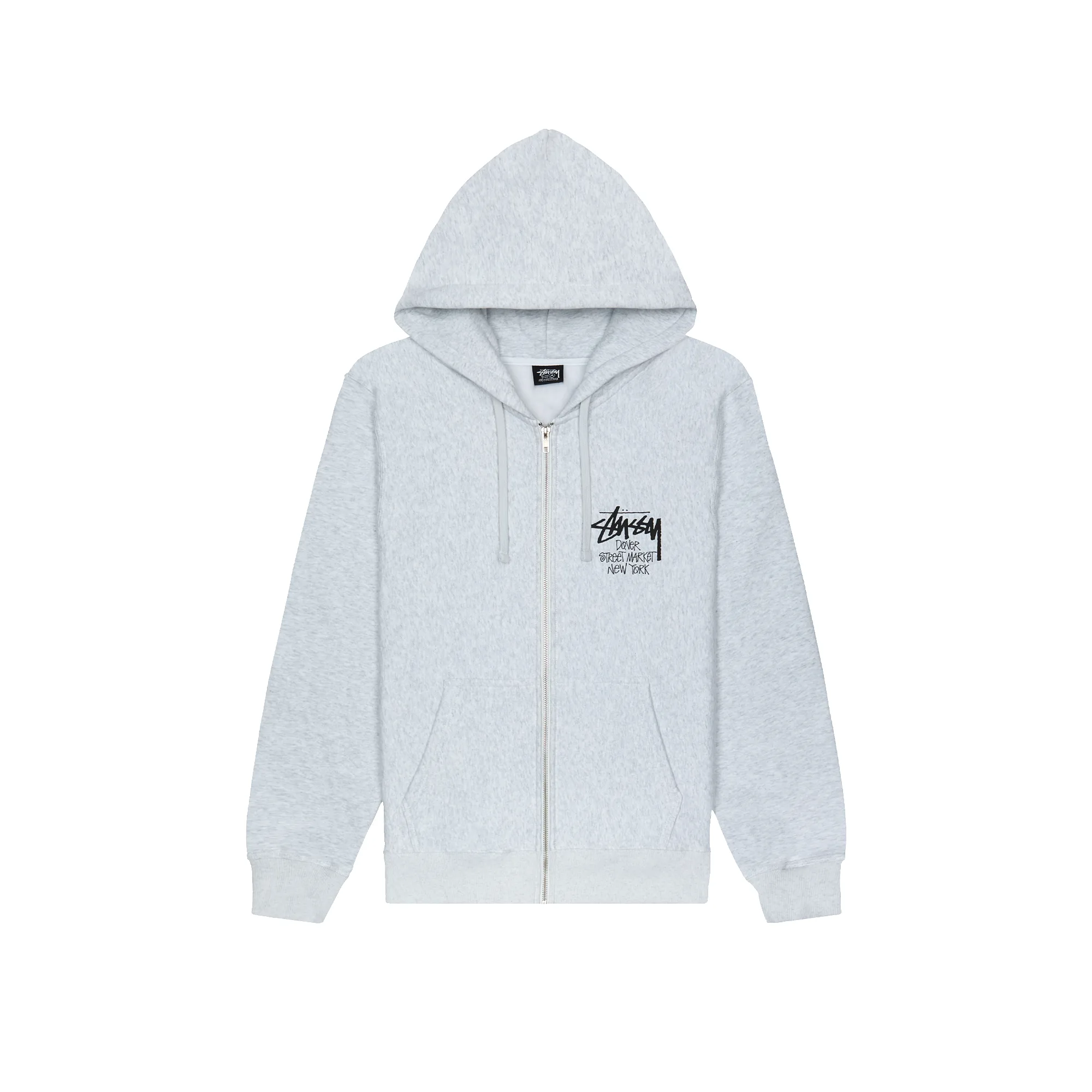 Зип-худи Stussy Dover Street Market (DSM) World Tour Zip Hoodie Ash Heather 3973819-ASHHEA