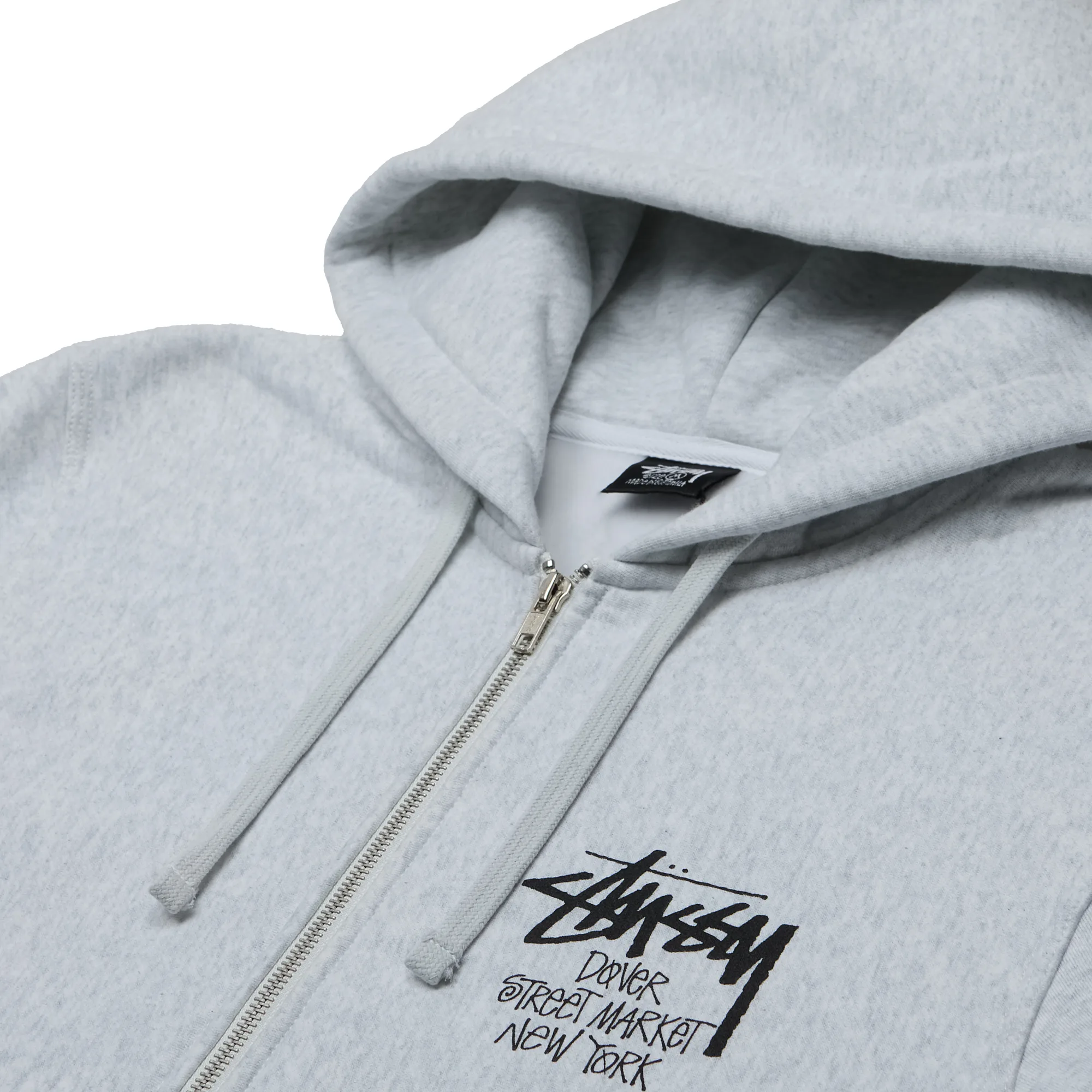 Зип-худи Stussy Dover Street Market (DSM) World Tour Zip Hoodie Ash Heather 3973819-ASHHEA