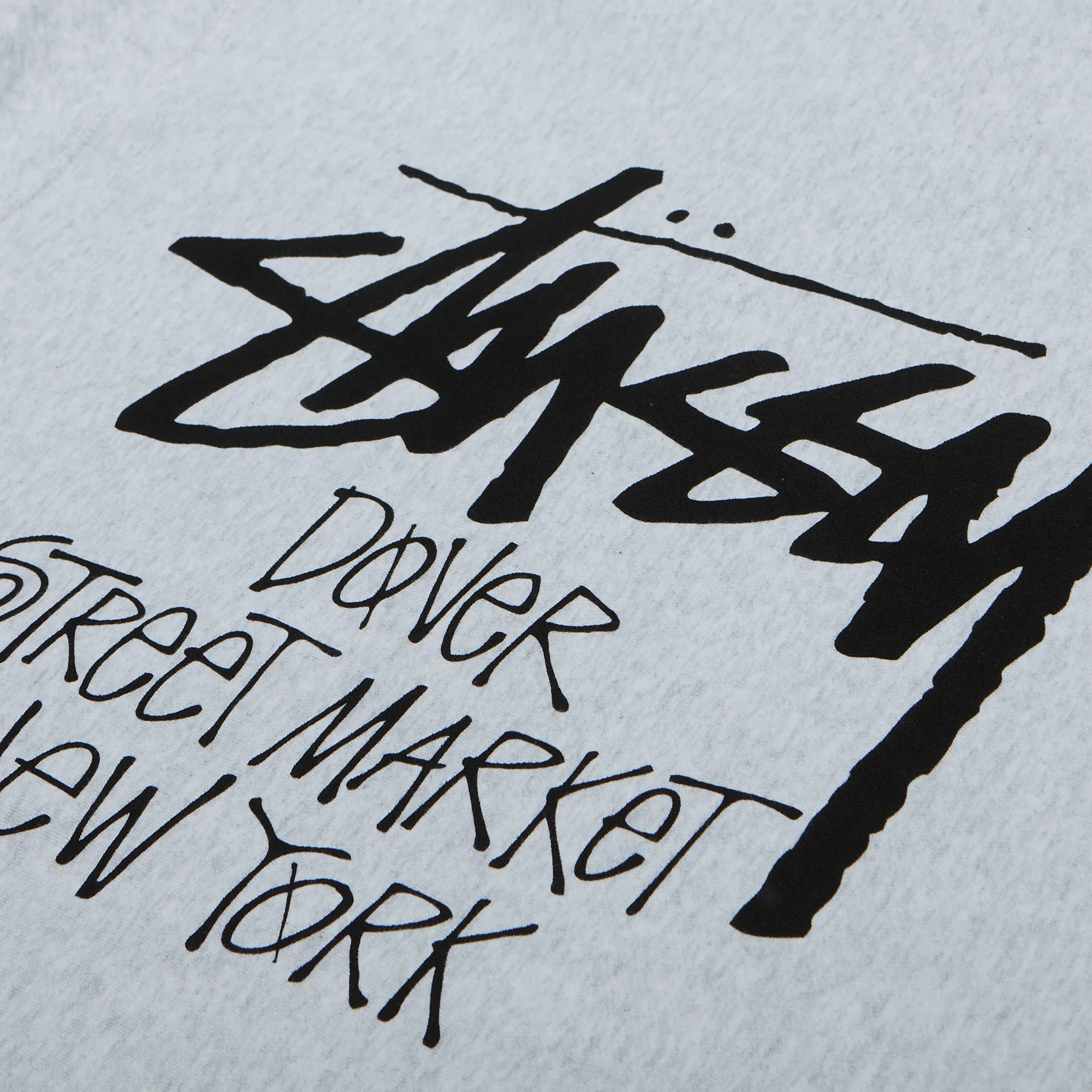 Зип-худи Stussy Dover Street Market (DSM) World Tour Zip Hoodie Ash Heather 3973819-ASHHEA
