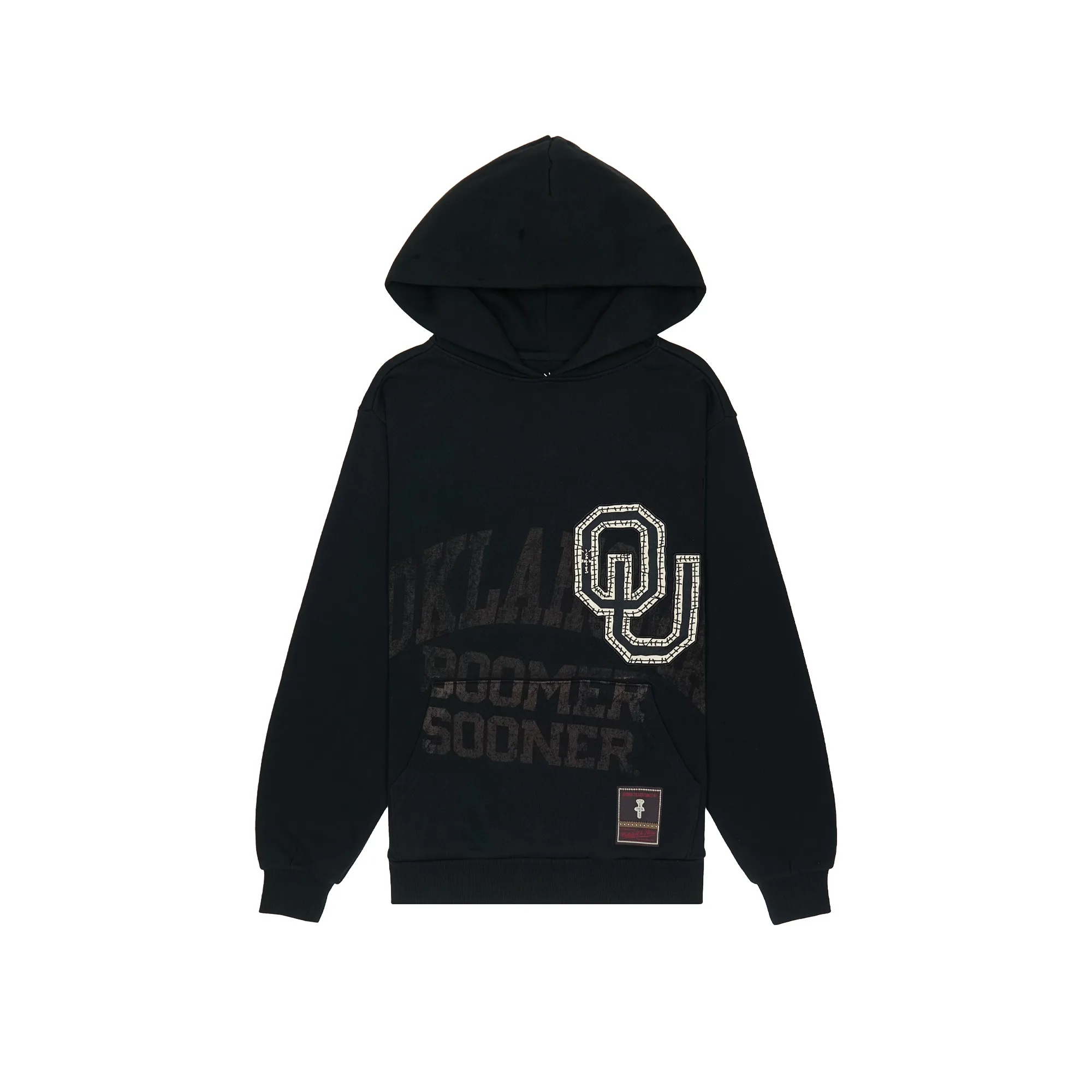 Худи Travis Scott x Mitchell & Ness Oklahoma Sooners Overlap Pullover Hoodie Black
