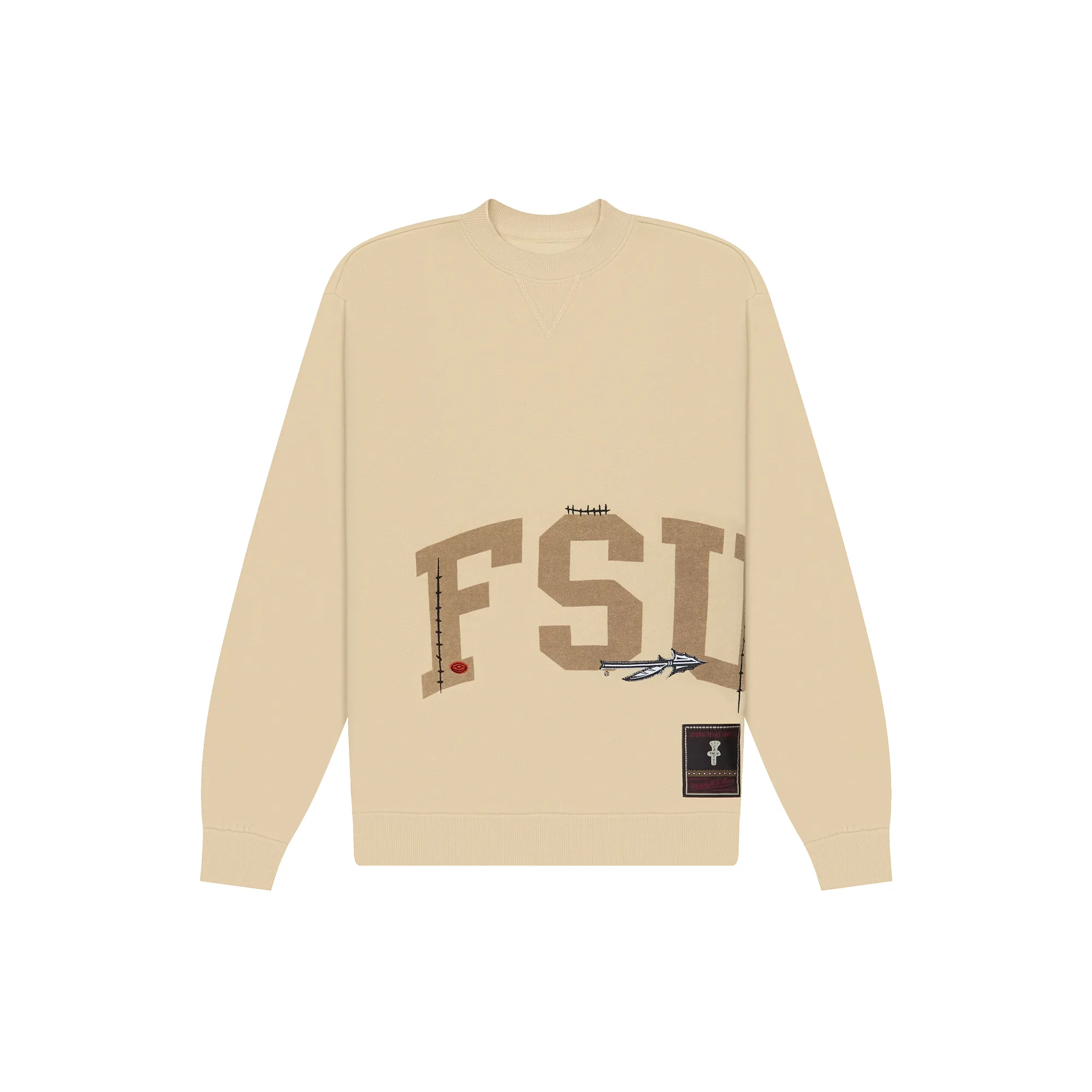 Свитшот Travis Scott x Mitchell & Ness Florida State Seminoles Pullover Sweatshirt Tan