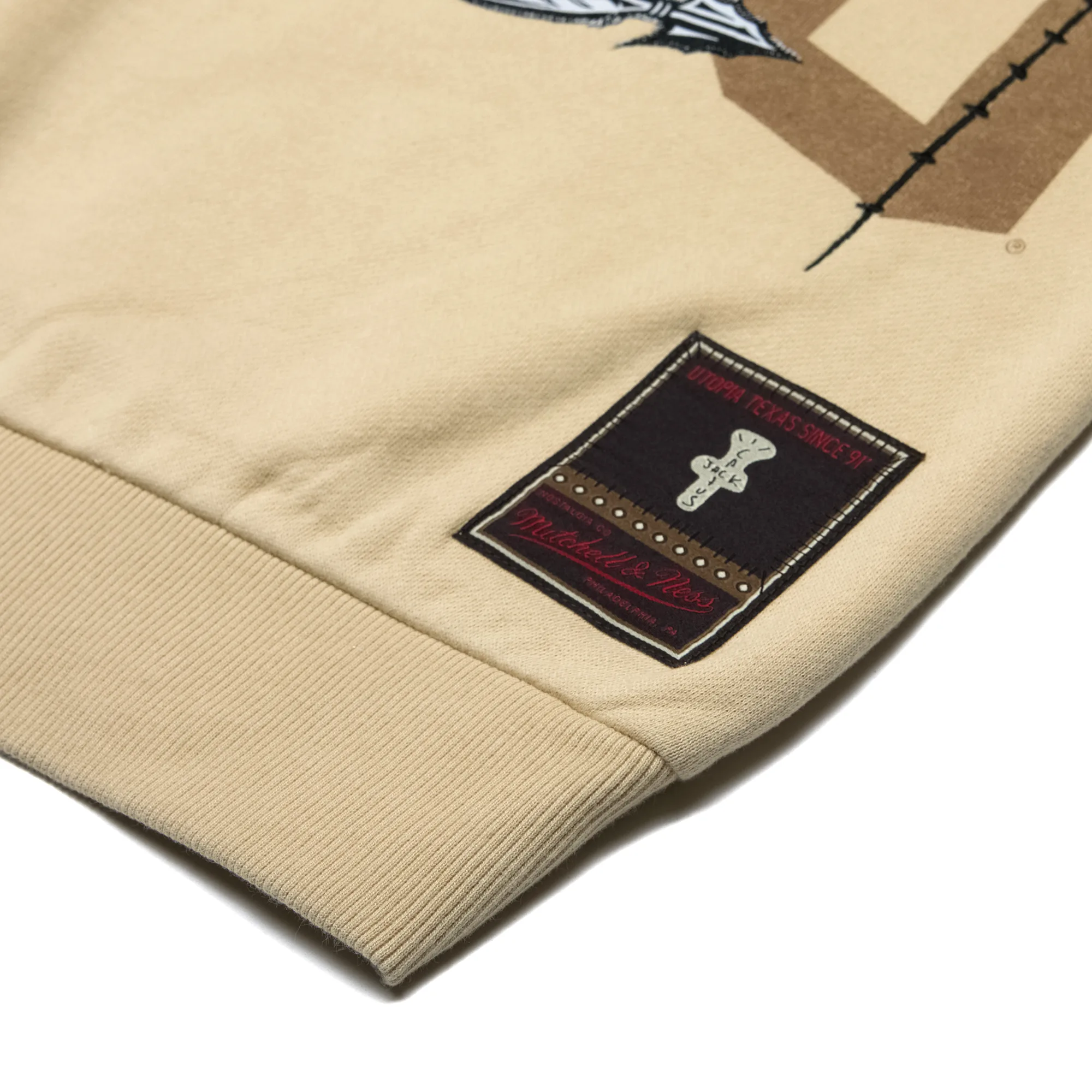 Свитшот Travis Scott x Mitchell & Ness Florida State Seminoles Pullover Sweatshirt Tan
