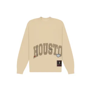Свитшот Cactus Jack by Travis Scott x Mitchell & Ness University of Houston Crewneck Tan