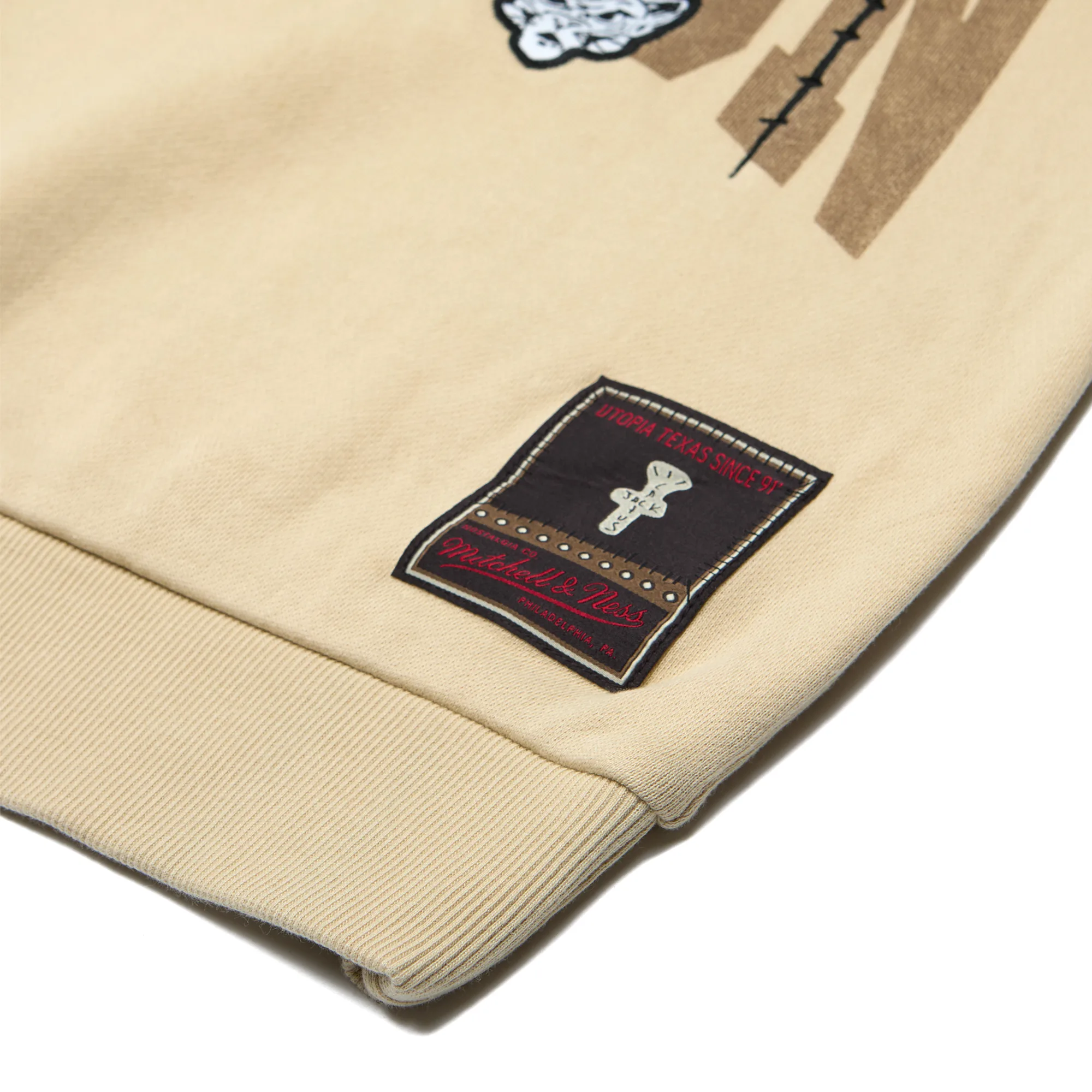Свитшот Cactus Jack by Travis Scott x Mitchell & Ness University of Houston Crewneck Tan