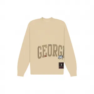 Свитшот Travis Scott x Mitchell & Ness Georgia Bulldogs Pullover Sweatshirt Tan