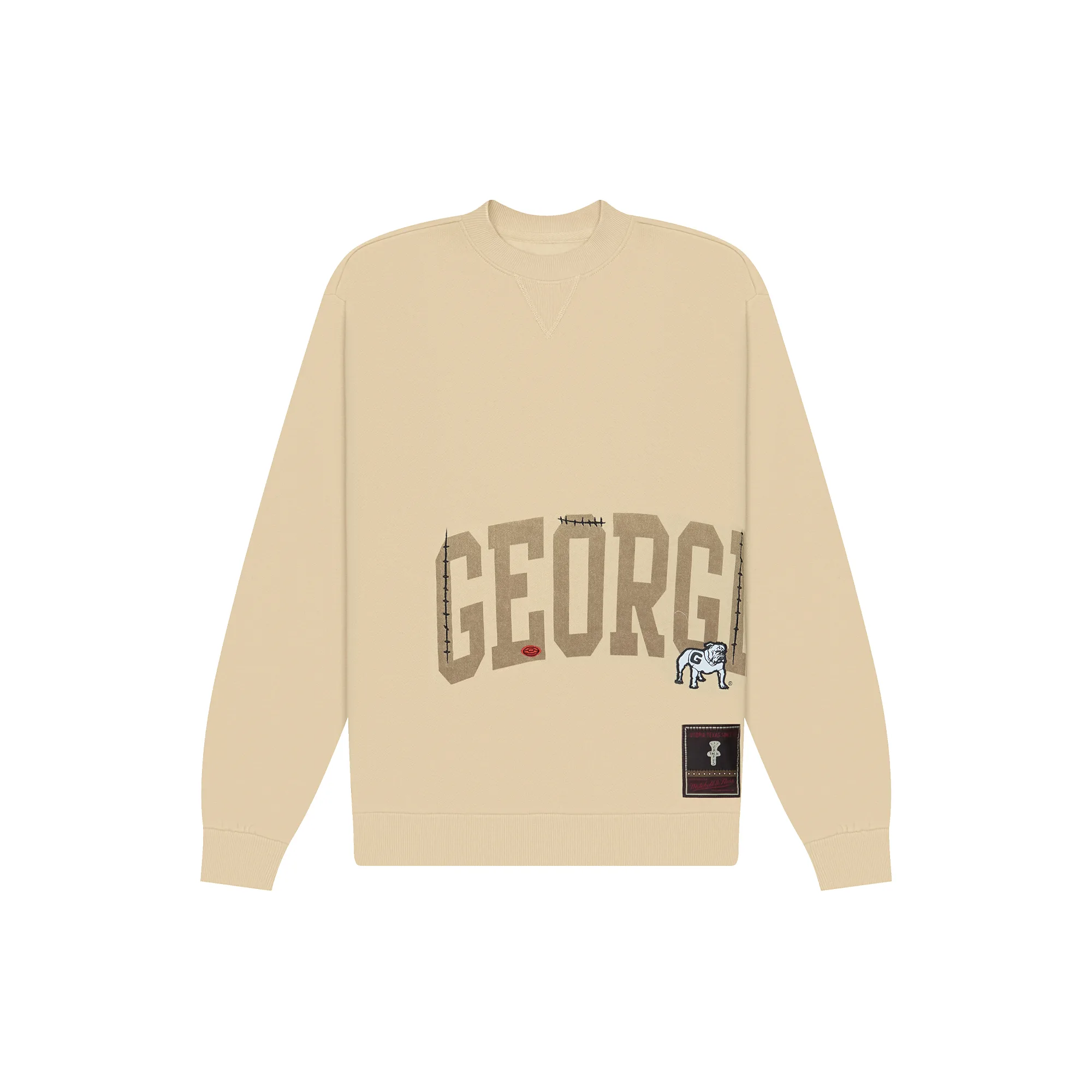 Свитшот Travis Scott x Mitchell & Ness Georgia Bulldogs Pullover Sweatshirt Tan