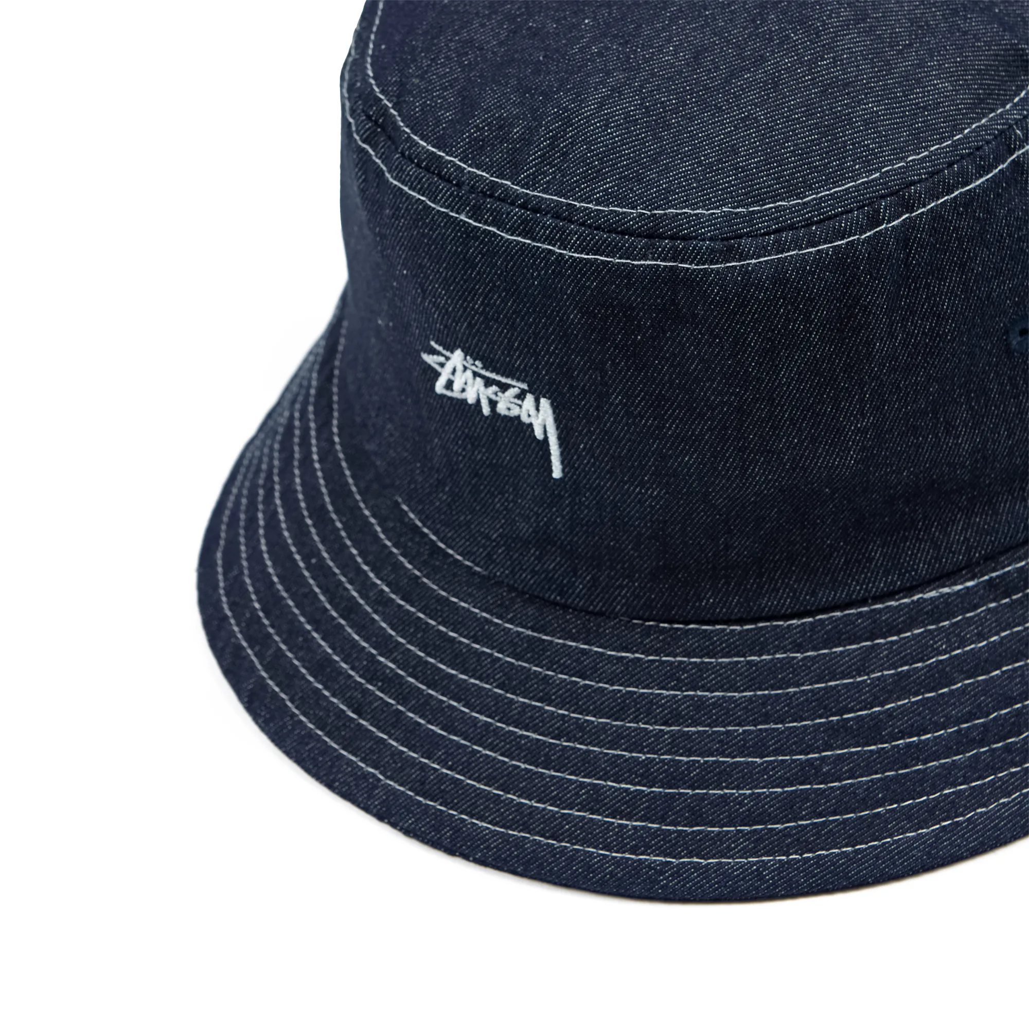 Панама Stussy Contrast Stitch Bucket Hat Indigo 1321027-IND