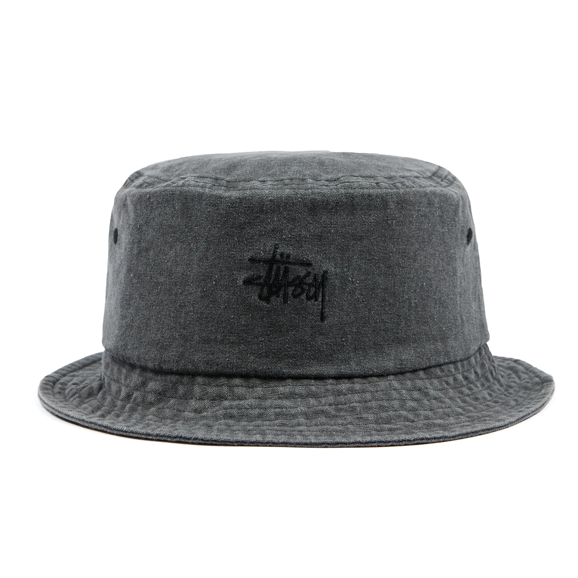 Панама Stussy Smooth Stock Enzyme Bucket Hat Charcoal 132753-GRY