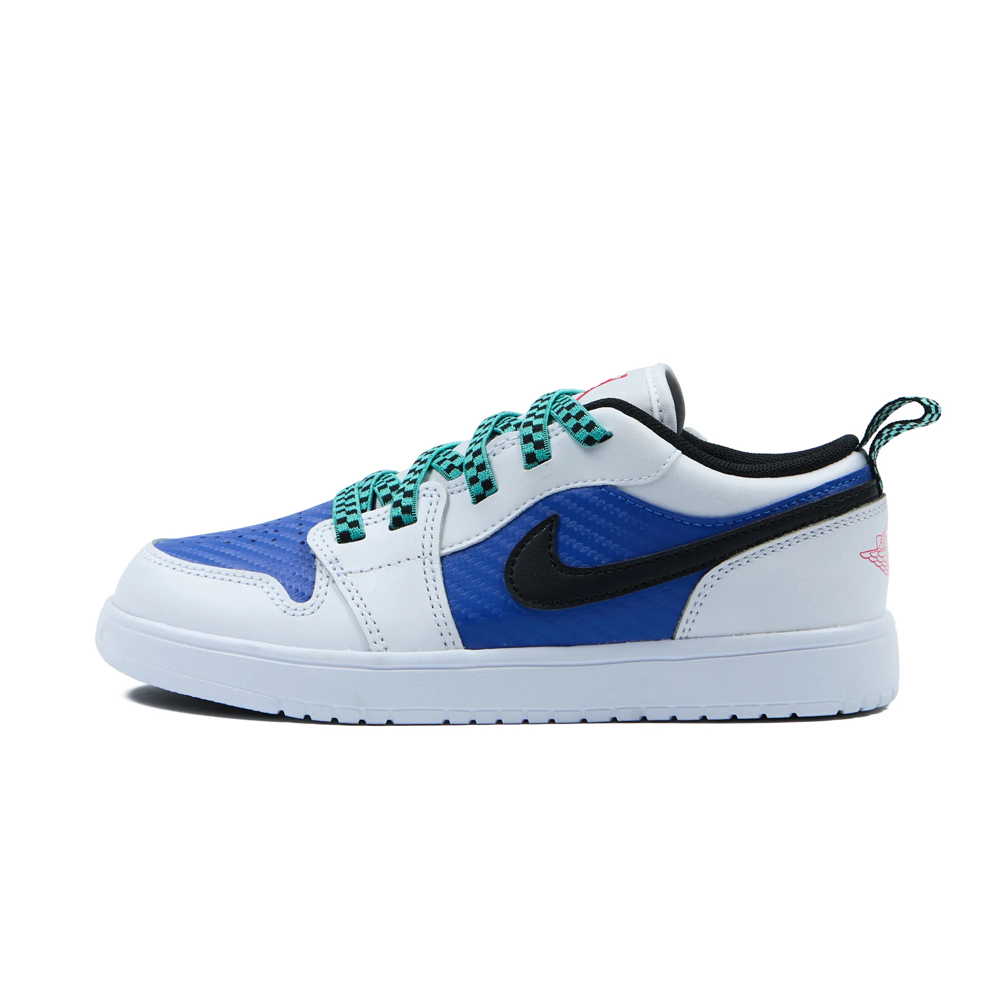 Кроссовки детские Nike Air Jordan 1 Low Alt SE 'White Hyper Royal Hyper Jade Black' (PS)
