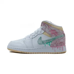 Кроссовки Nike Air Jordan 1 Mid SE 'Ice Cream' (GS)