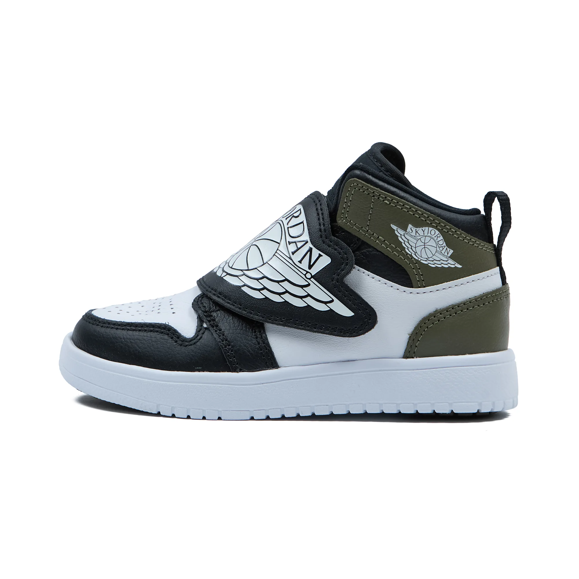 Кроссовки детские Nike Sky Jordan 1 'Black/Medium Olive/White' (PS)