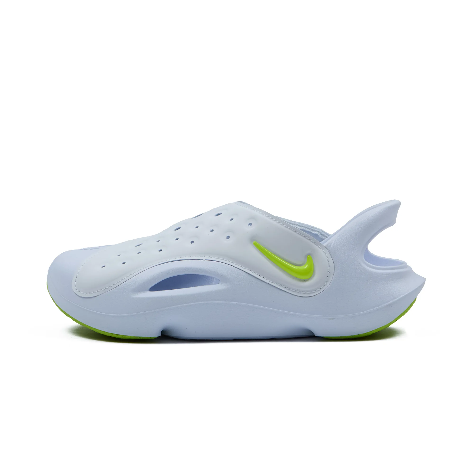Сабо детские Nike Aqua Swoosh 'White/Pure Platinum/Volt' (GS)