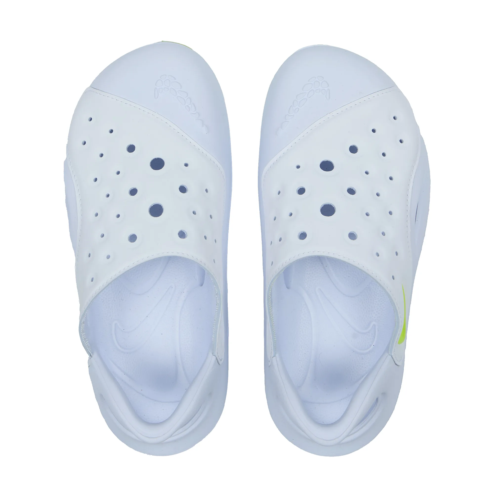 Сабо детские Nike Aqua Swoosh 'White/Pure Platinum/Volt' (GS)