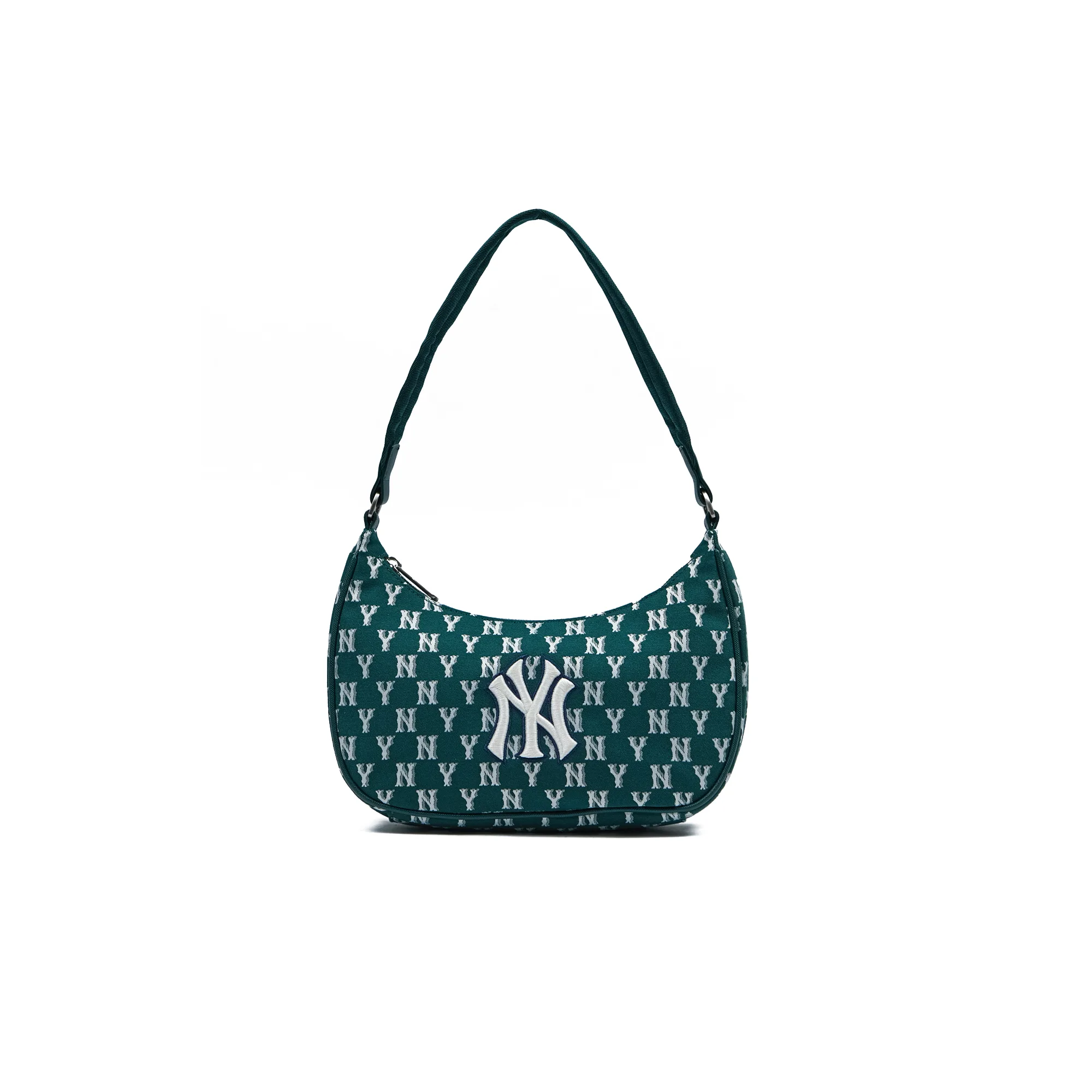 Сумка MLB Korea Classic Monogram Jacquard Hobo Bag New York Yankees 'Dark Green'
