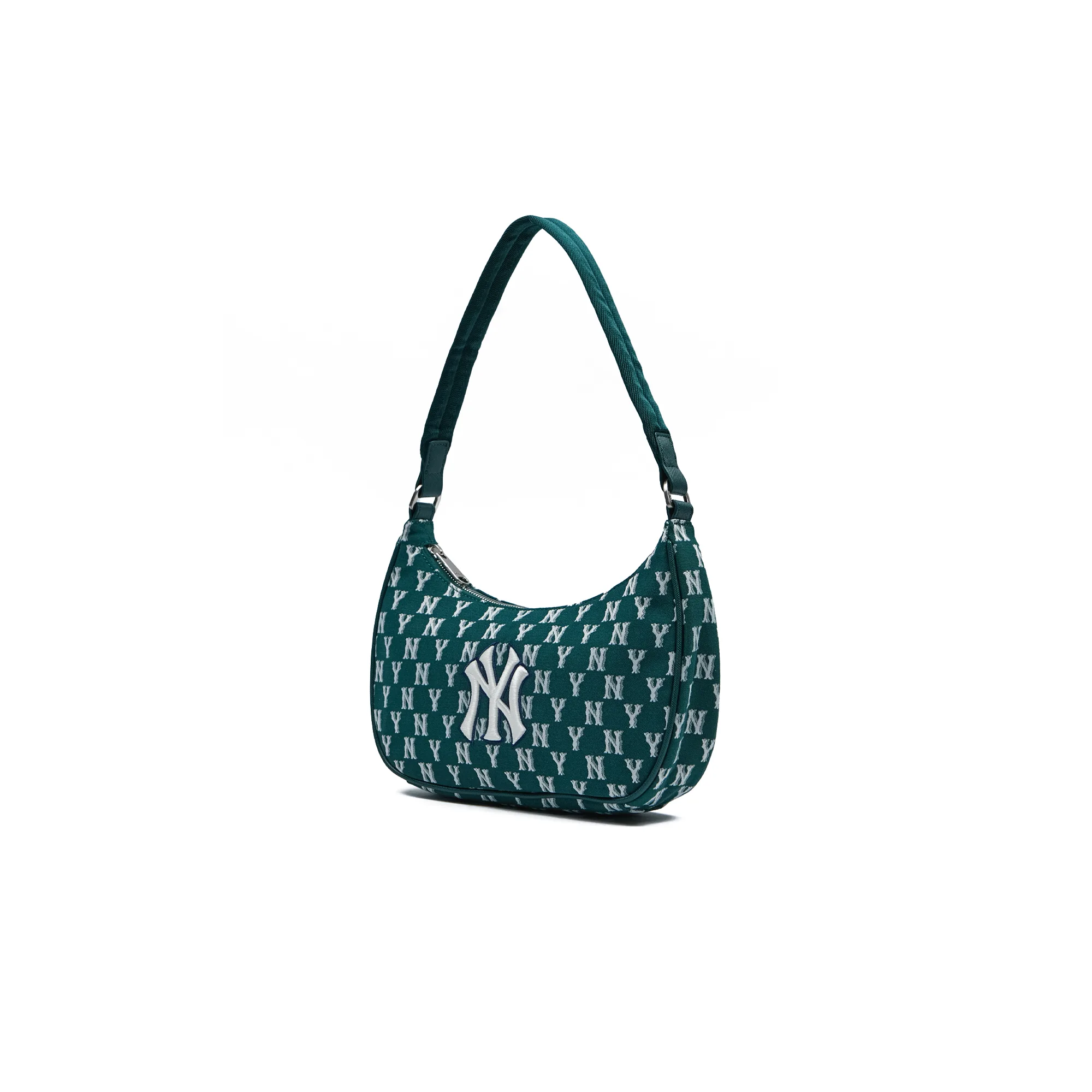 Сумка MLB Korea Classic Monogram Jacquard Hobo Bag New York Yankees 'Dark Green'