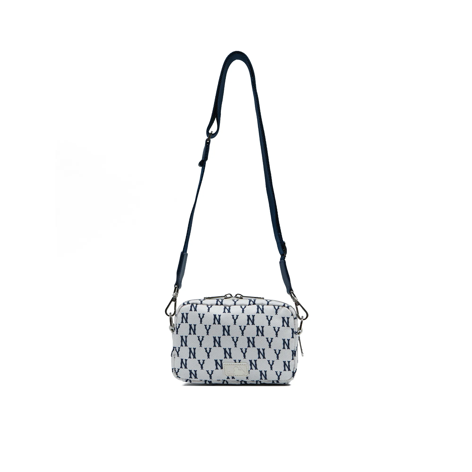 Сумка MLB Monogram Mini Crossbody Bag New York Yankees 'Cream / White Blue'