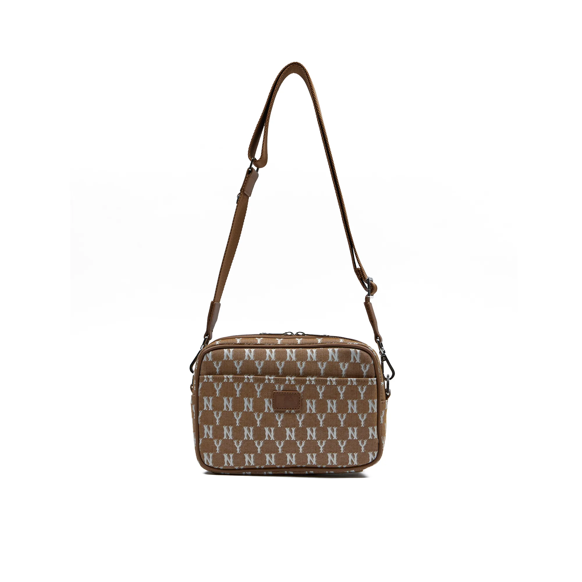 Сумка MLB Korea Jacquard Monogram Messenger Bag New York Yankees 'Beige / Khaki'