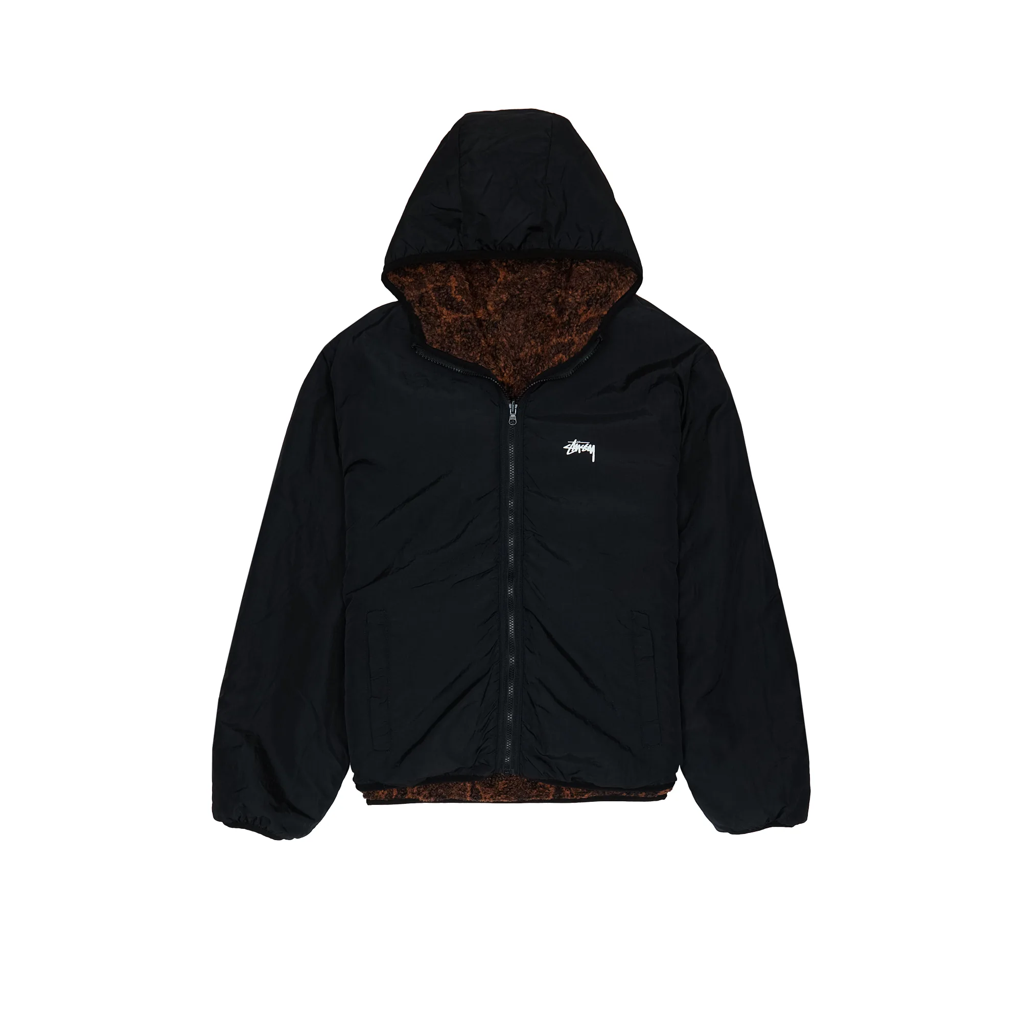 Шерпа Stussy Snake Jacquard Sherpa Jacket 'Brown'