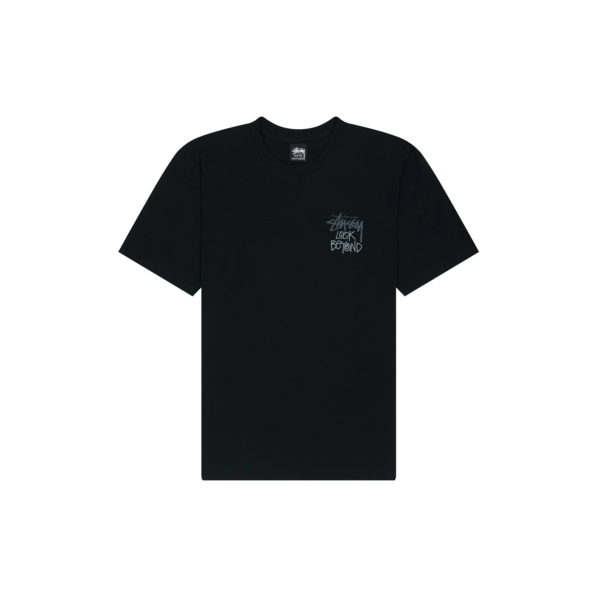 Футболка Stussy Look Beyond Tee Pigment Dyed 'Black'