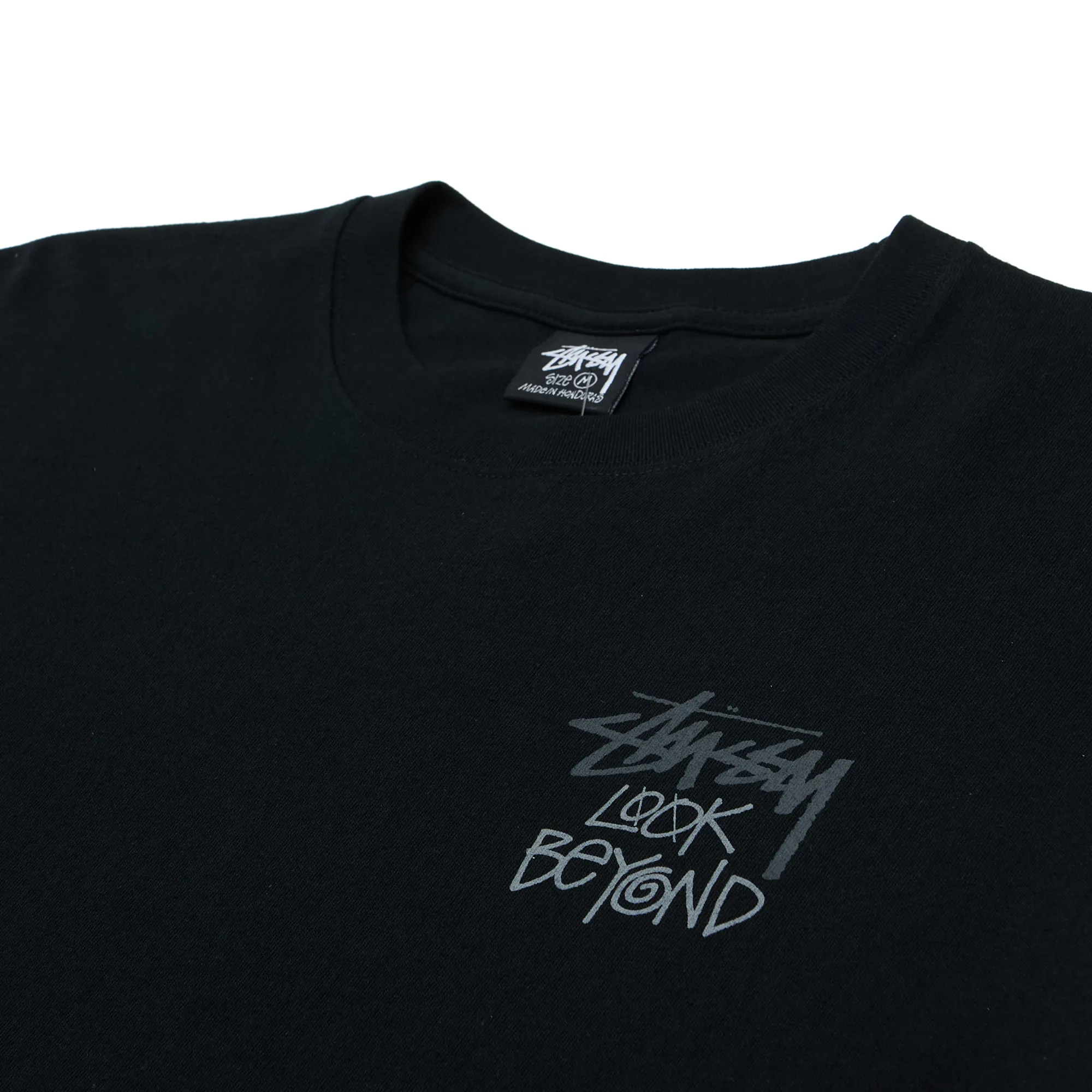 Футболка Stussy Look Beyond Tee Pigment Dyed 'Black'