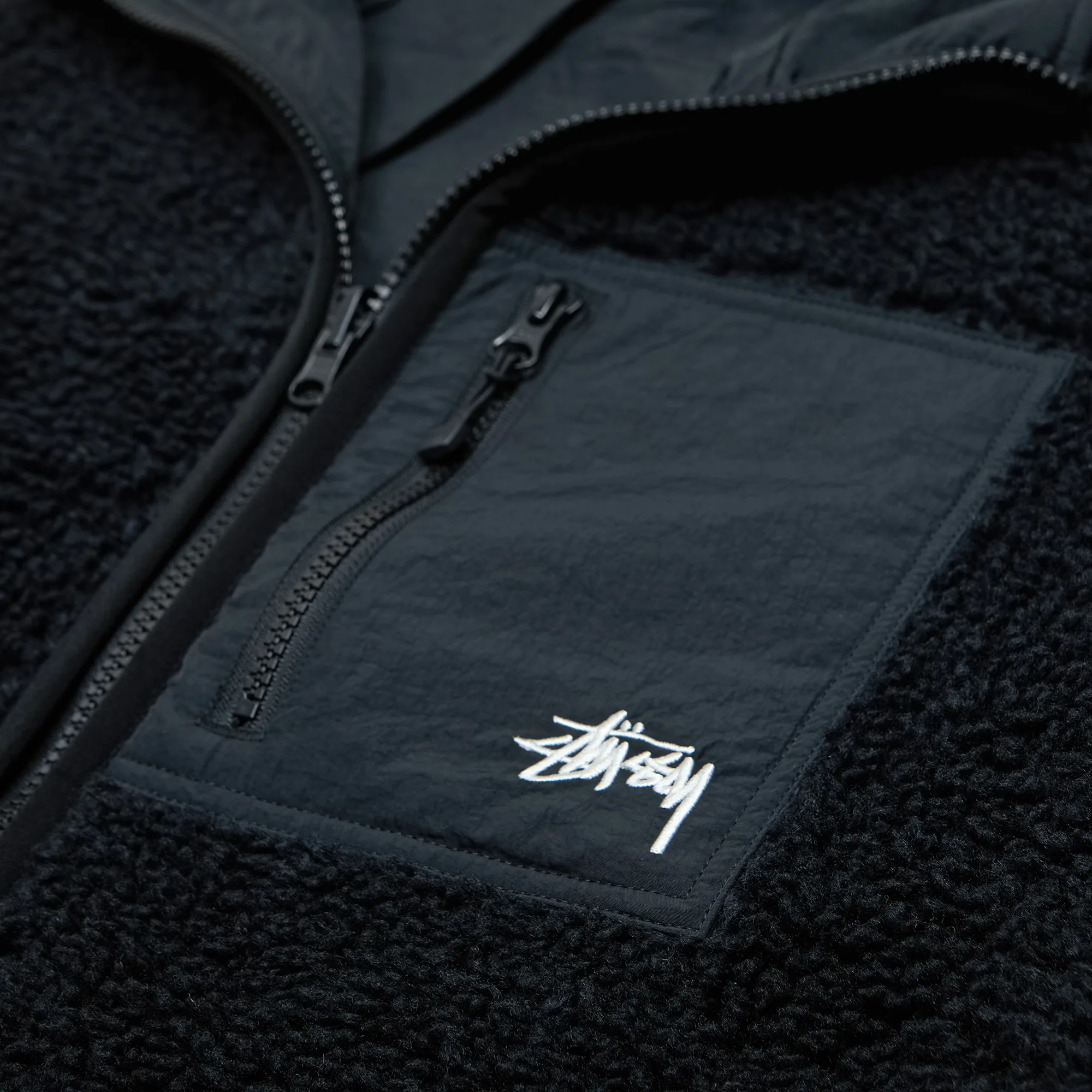 Шерпа Stussy Sherpa Reversible Jacket 'Black'