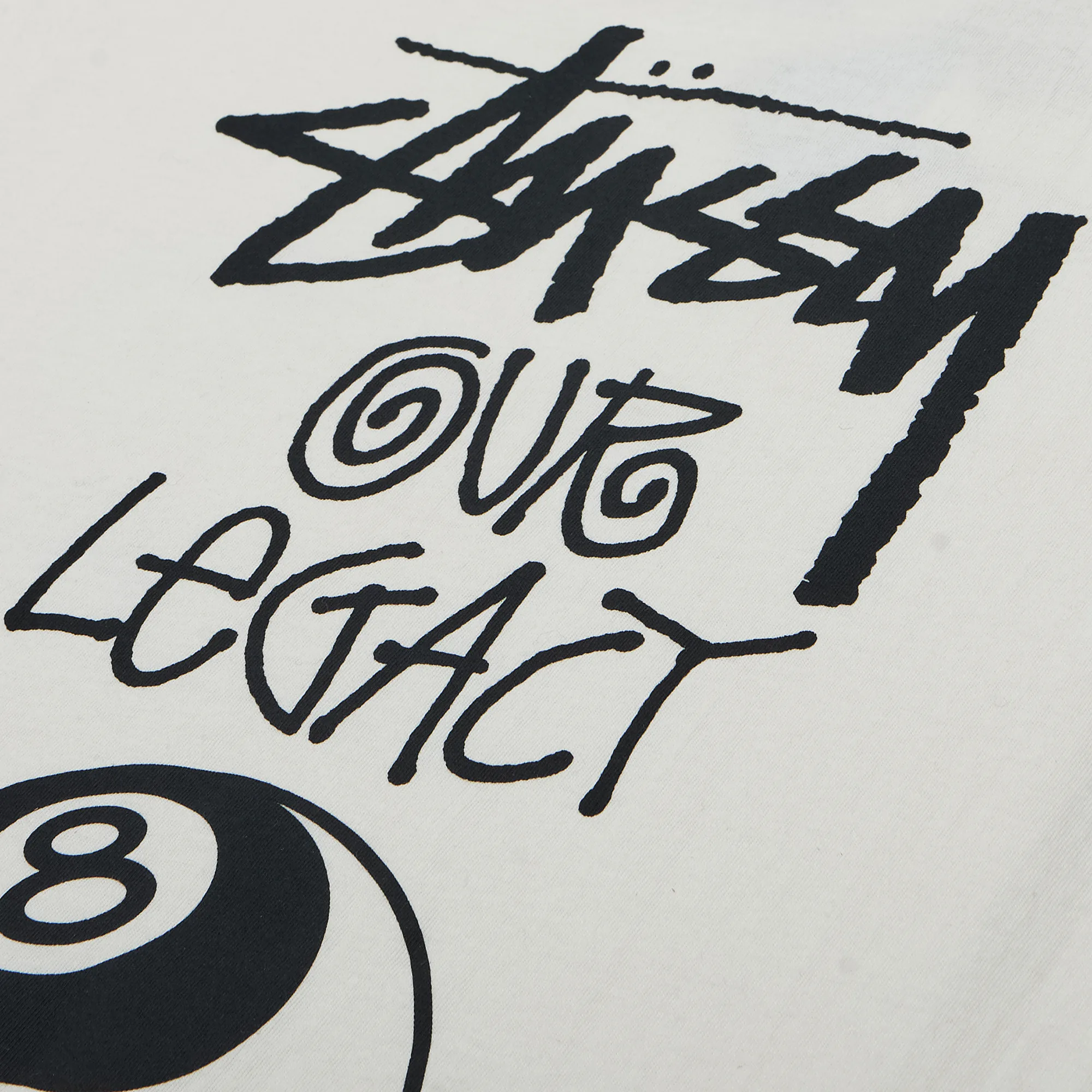 Футболка Stussy x Our Legacy Work Shop 8 Ball Yin Yang Tee 'Natural'