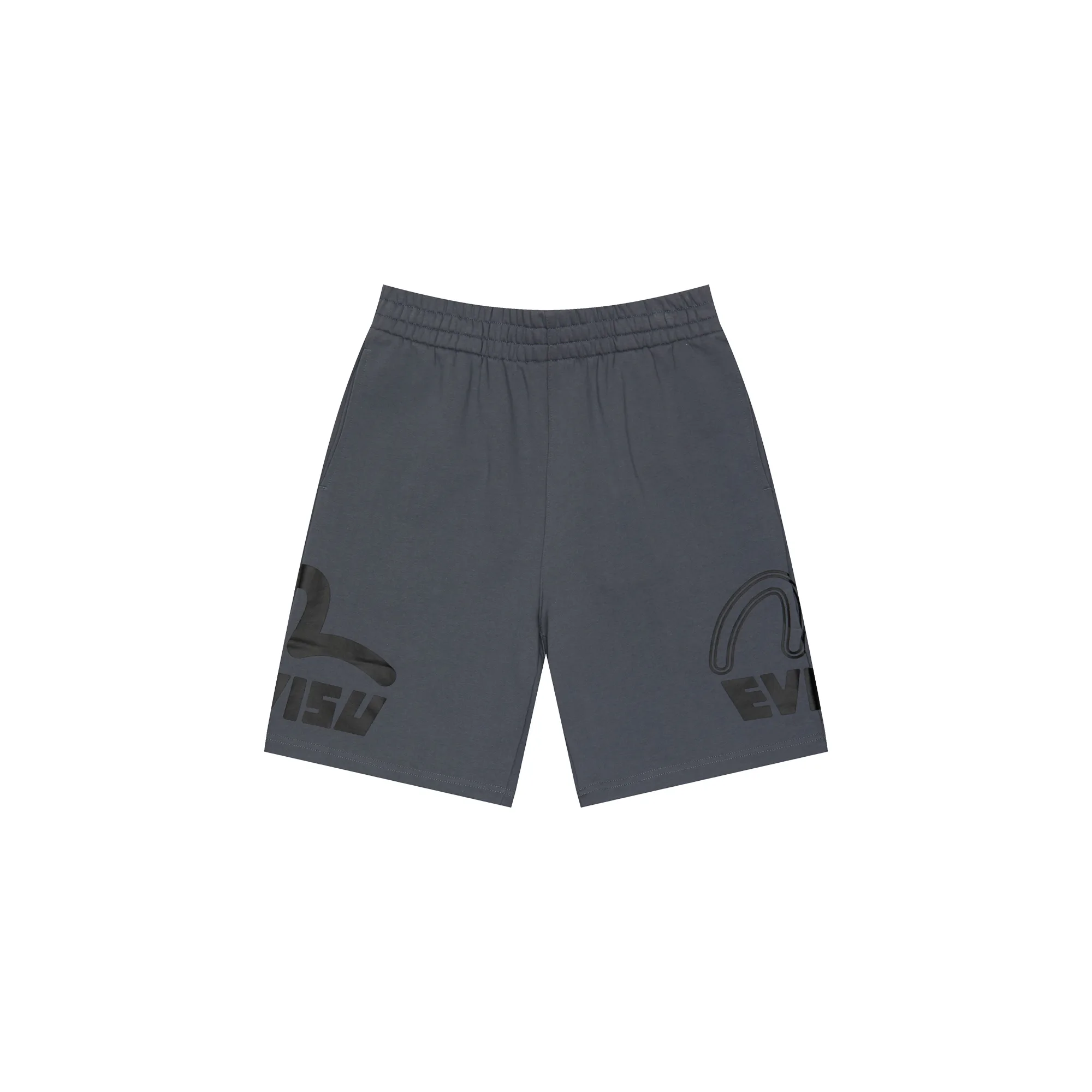 Шорты Evisu Allover Logo and Seagull Print Regular Fit Sweatshorts 'Charcoal'