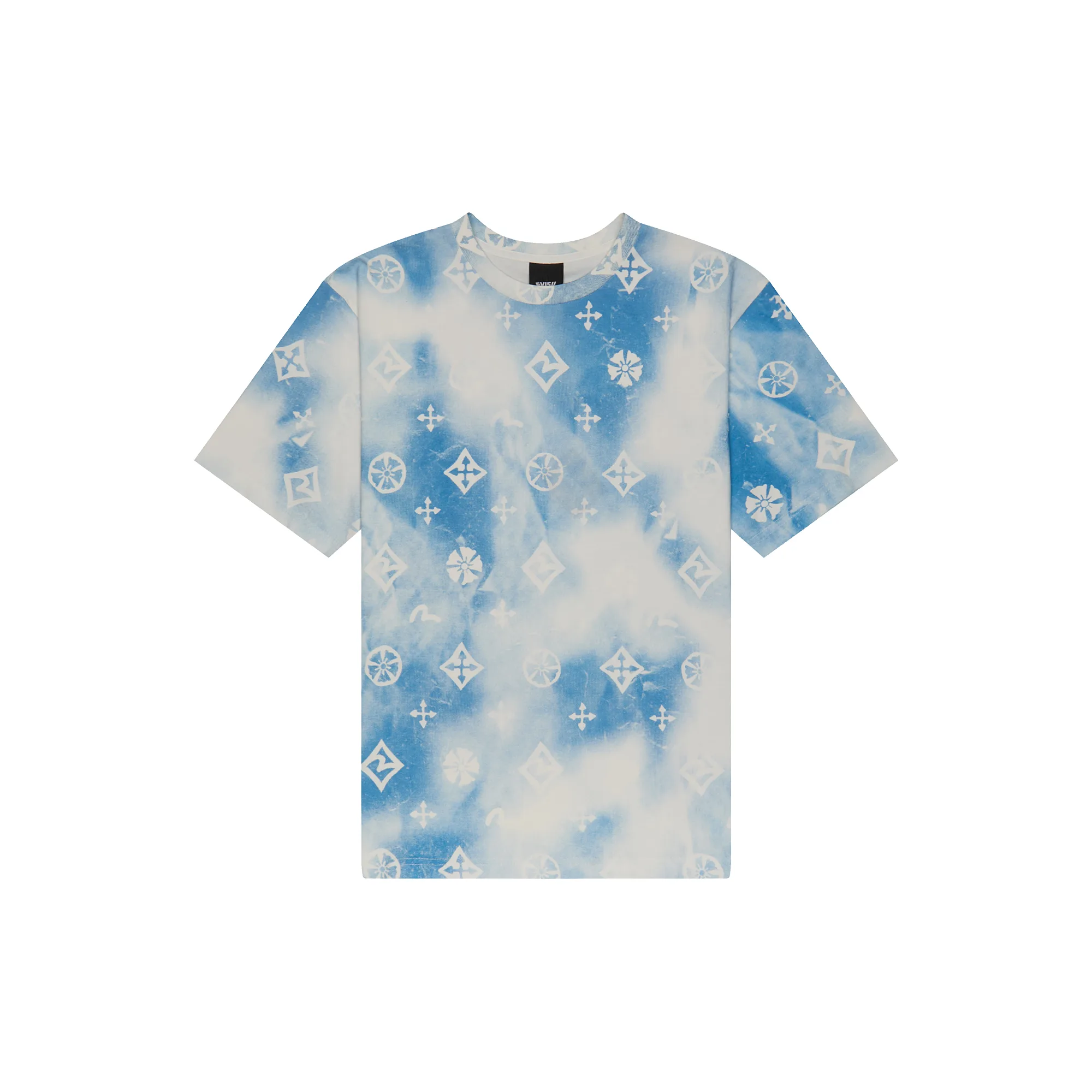 Футболка Evisu All-Over Pattern Patterned Short-Sleeved T-Shirt 'Blue'