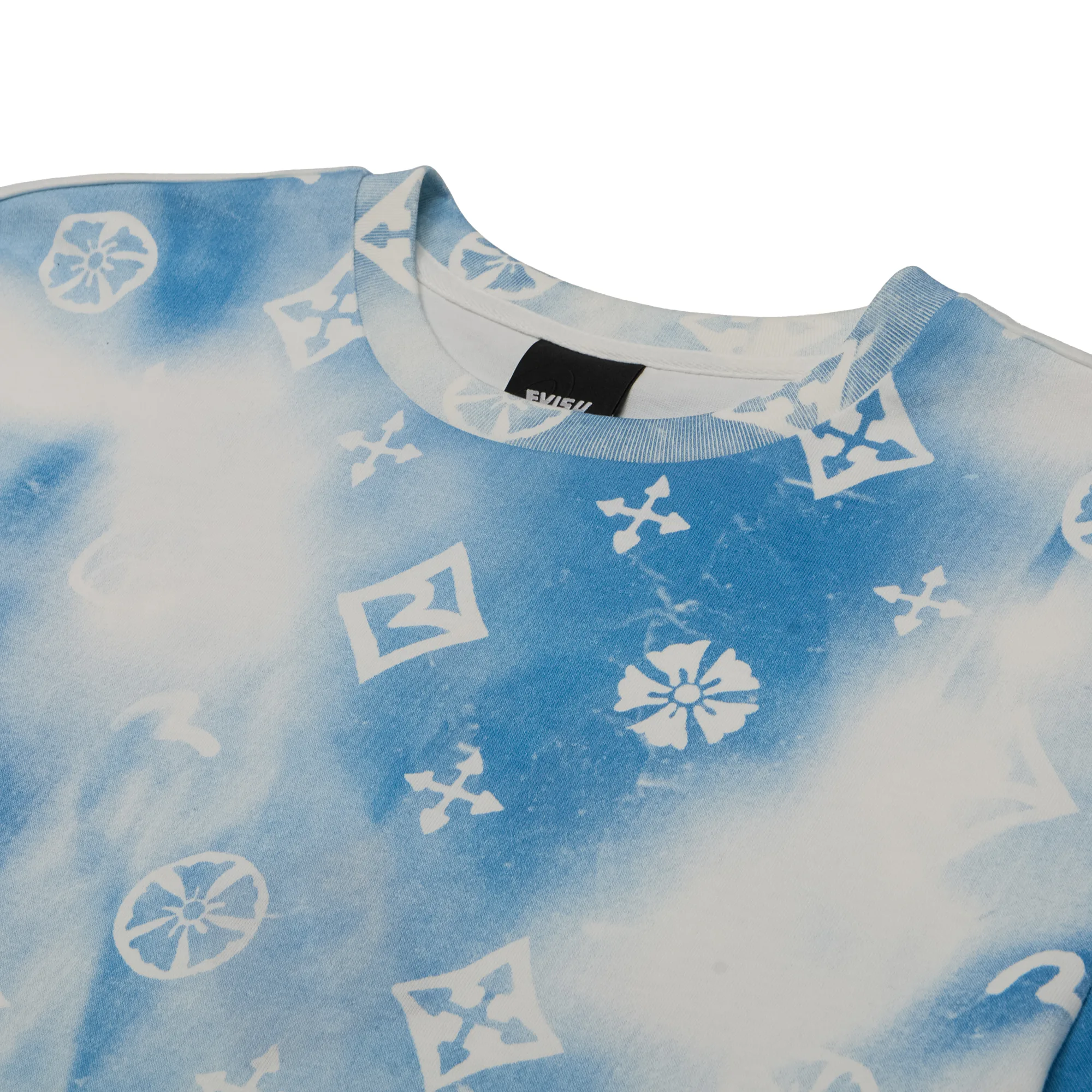 Футболка Evisu All-Over Pattern Patterned Short-Sleeved T-Shirt 'Blue'
