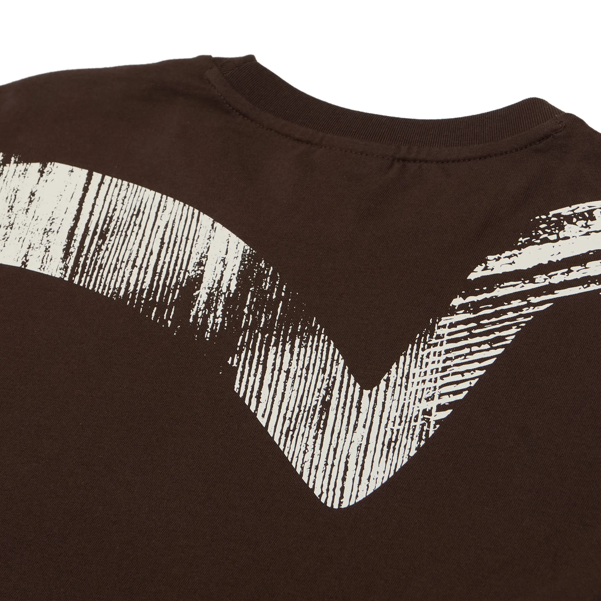 Футболка Evisu Seagull Print Relax Fit T-Shirt 'Brown / Washed Taupe'